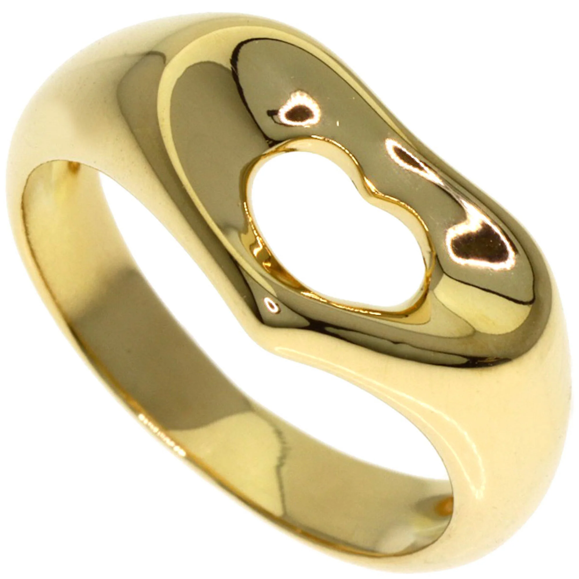Open Heart Ring 18K Yellow Gold