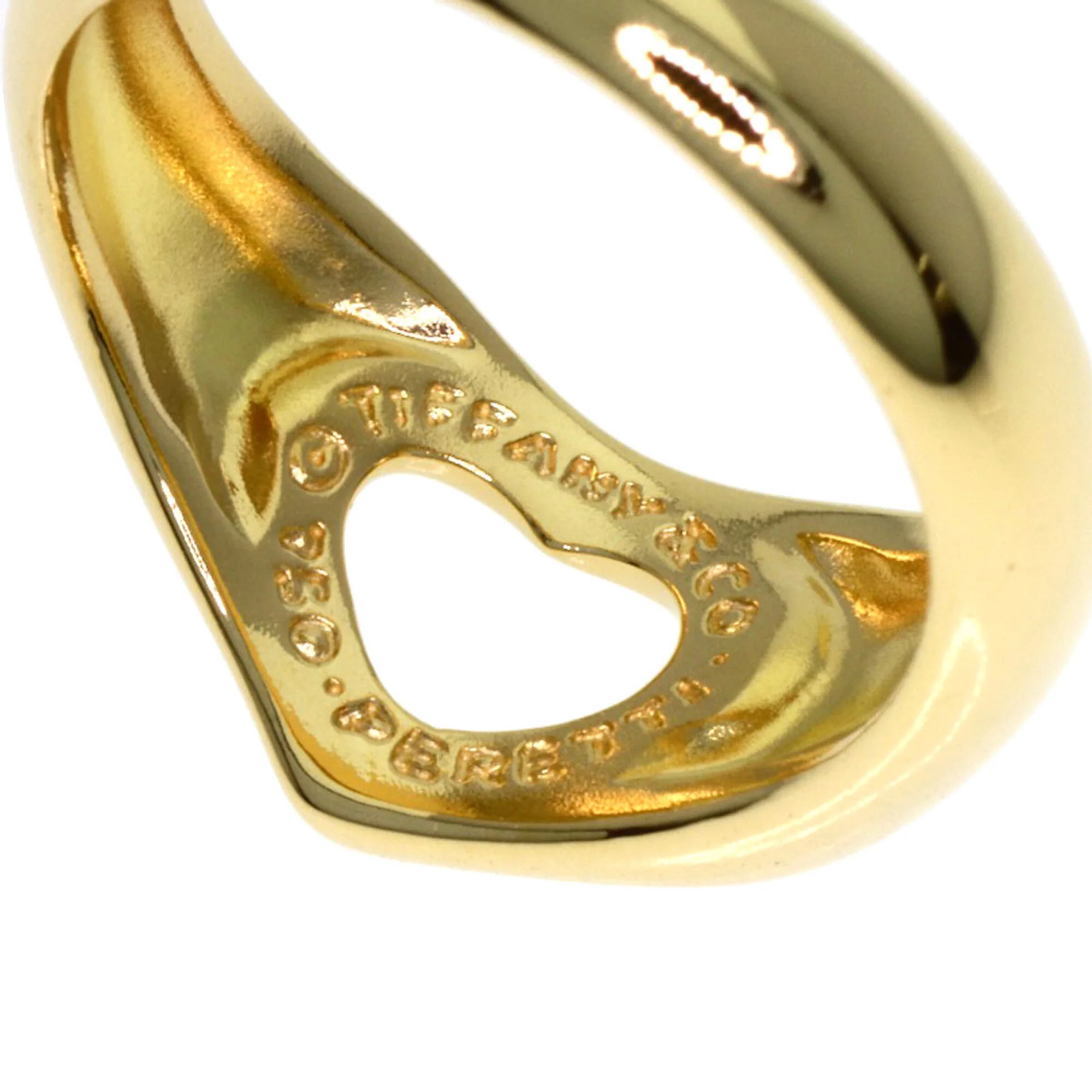 Open Heart Ring 18K Yellow Gold - Image 5