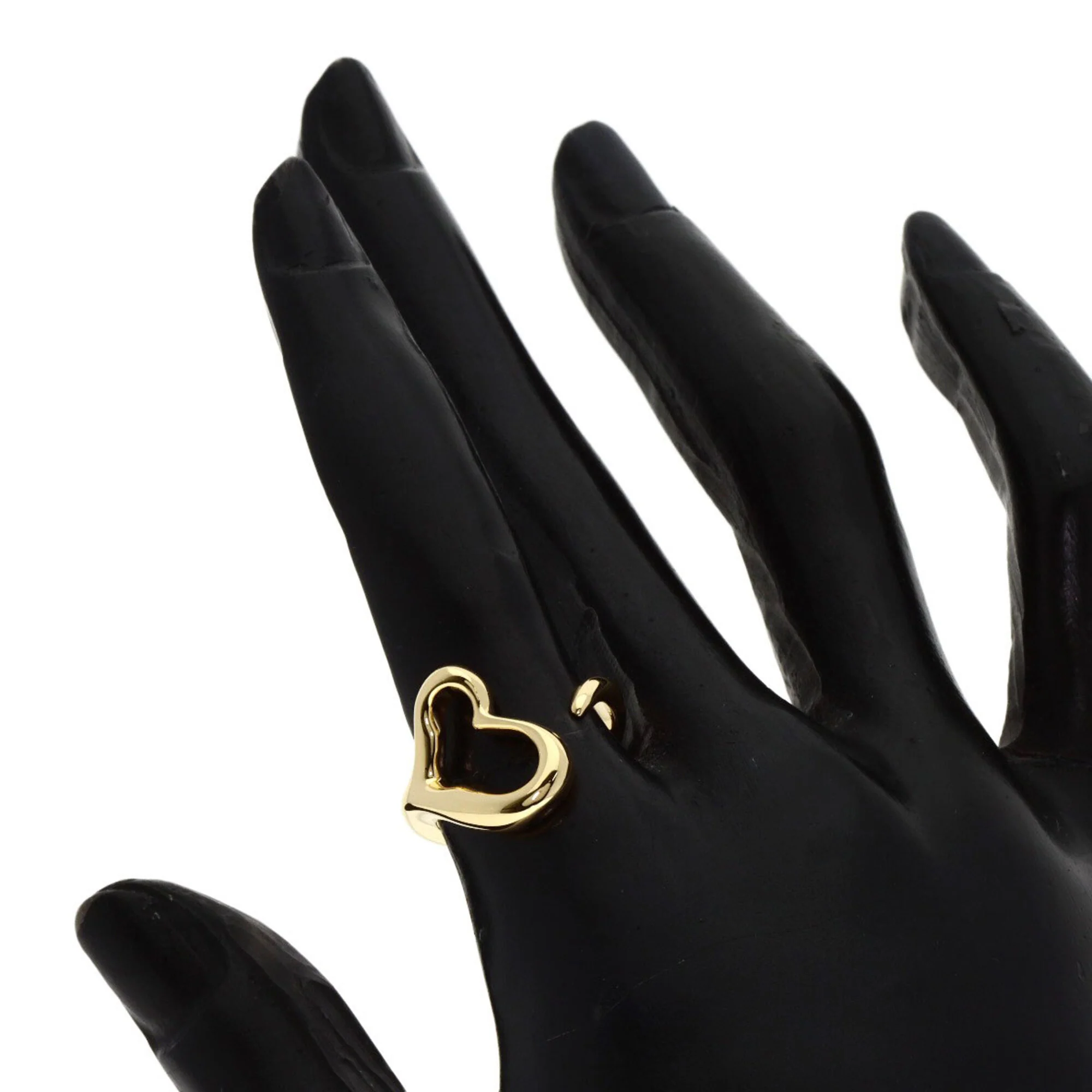 Open Heart Ring 18K Yellow Gold - Image 6