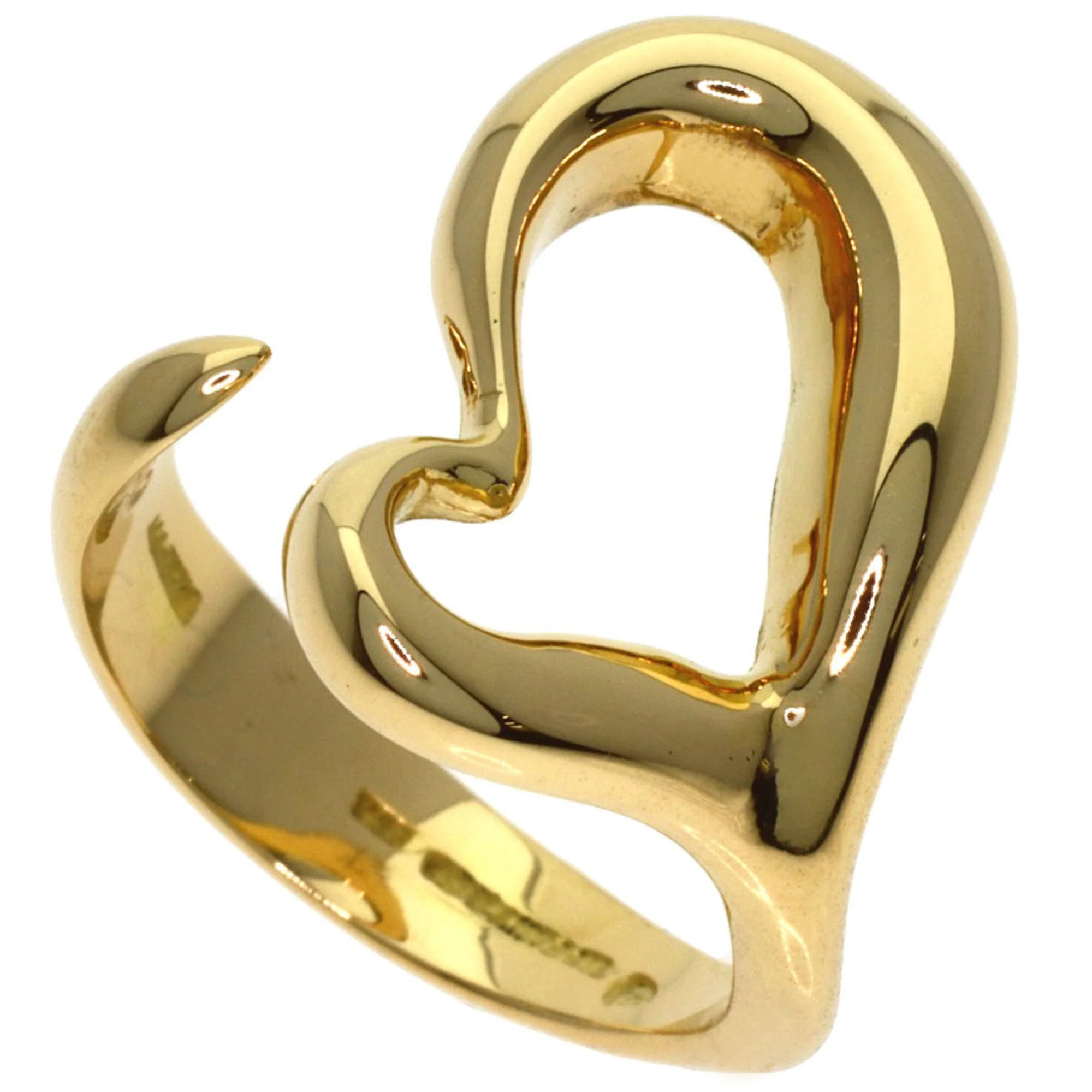 Open Heart Ring 18K Yellow Gold