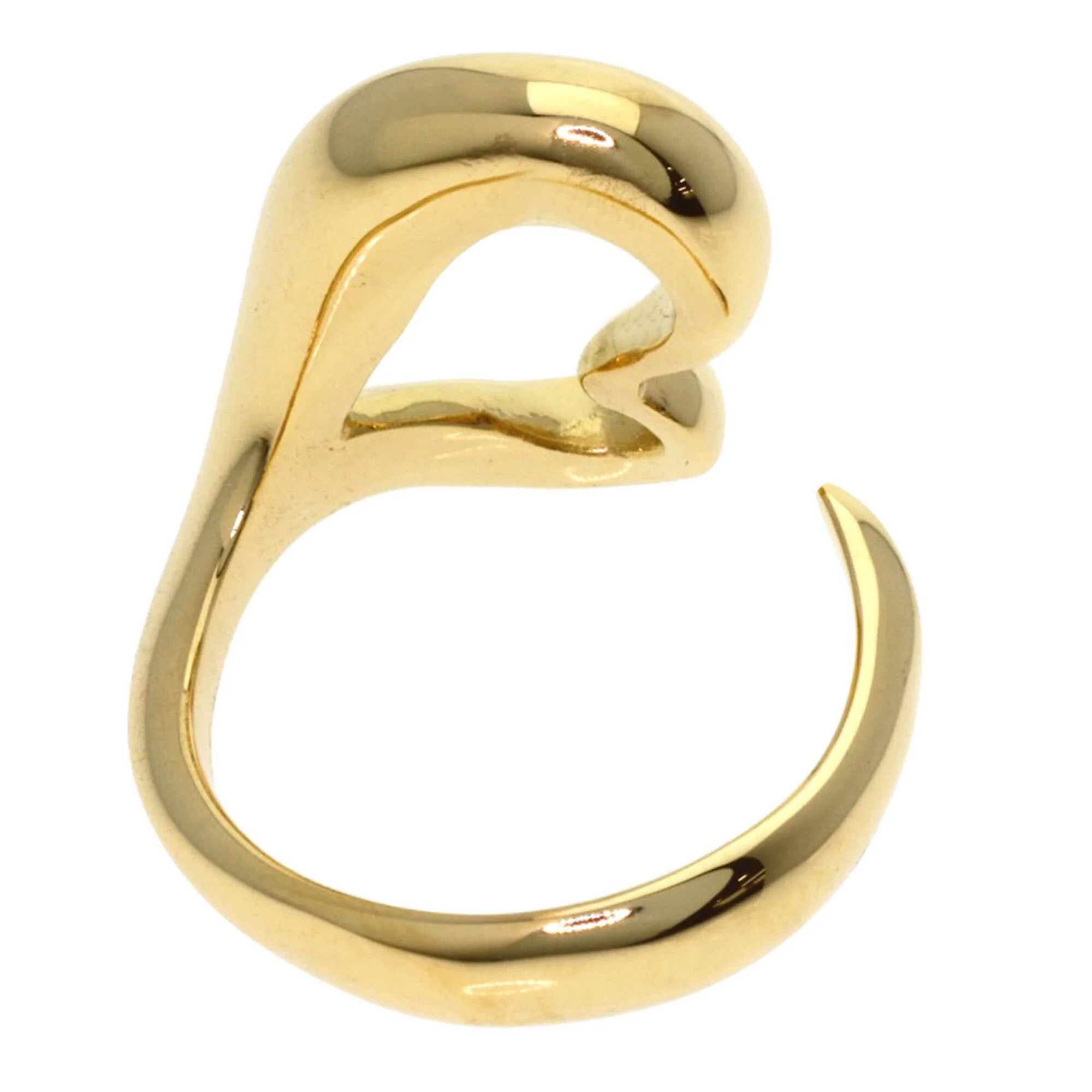 Open Heart Ring 18K Yellow Gold - Image 4
