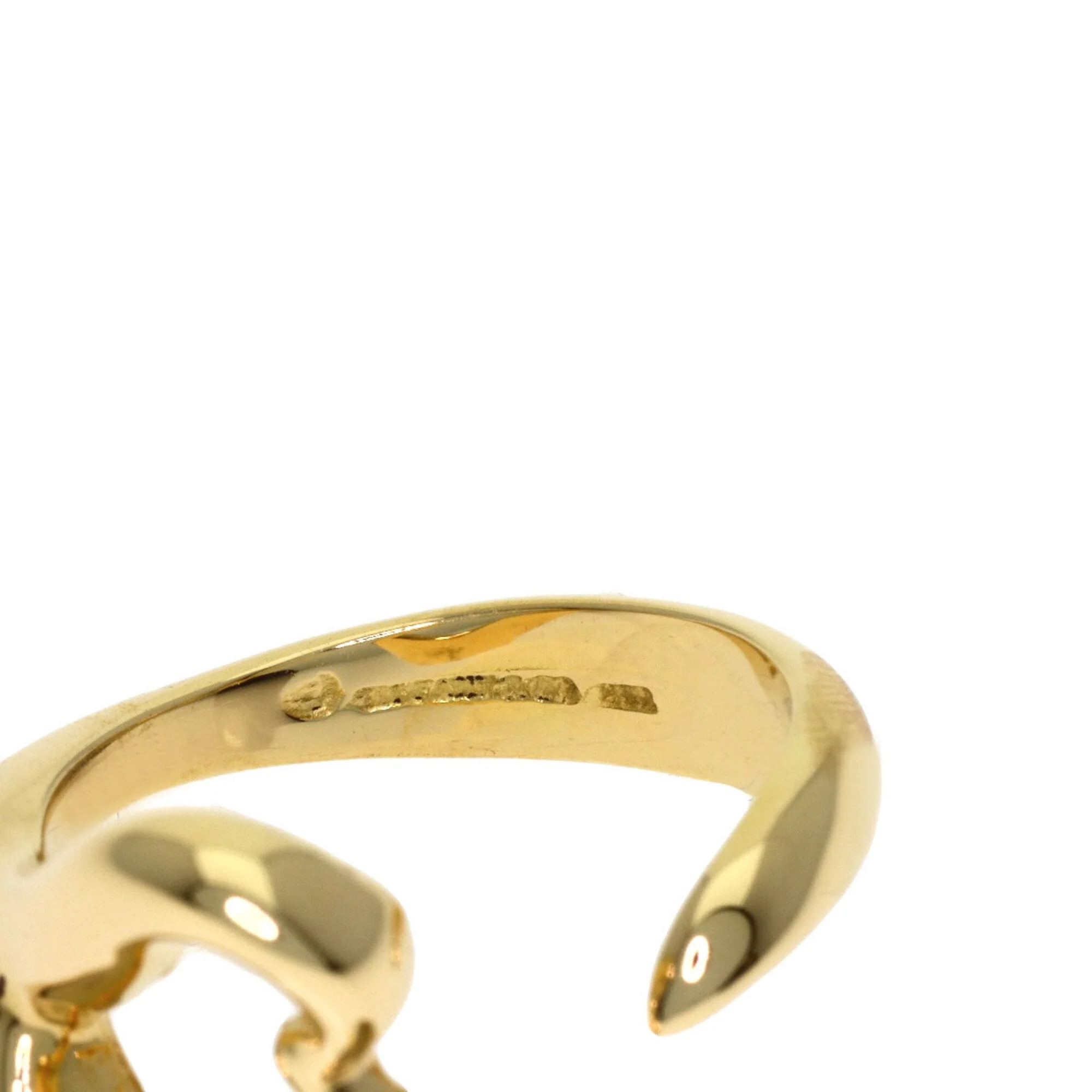 Open Heart Ring 18K Yellow Gold - Image 5