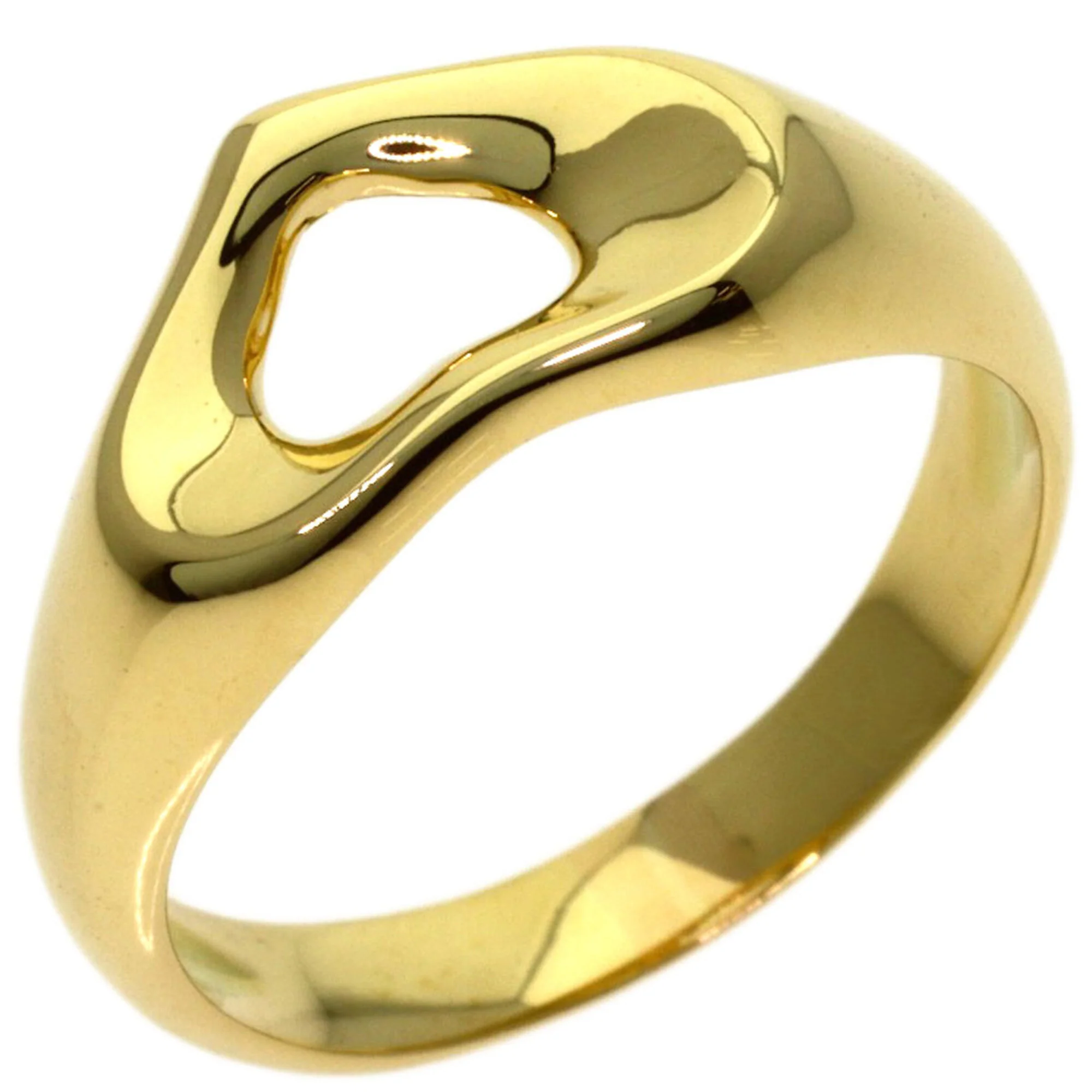 Open Heart Ring 18K Yellow Gold - Image 2