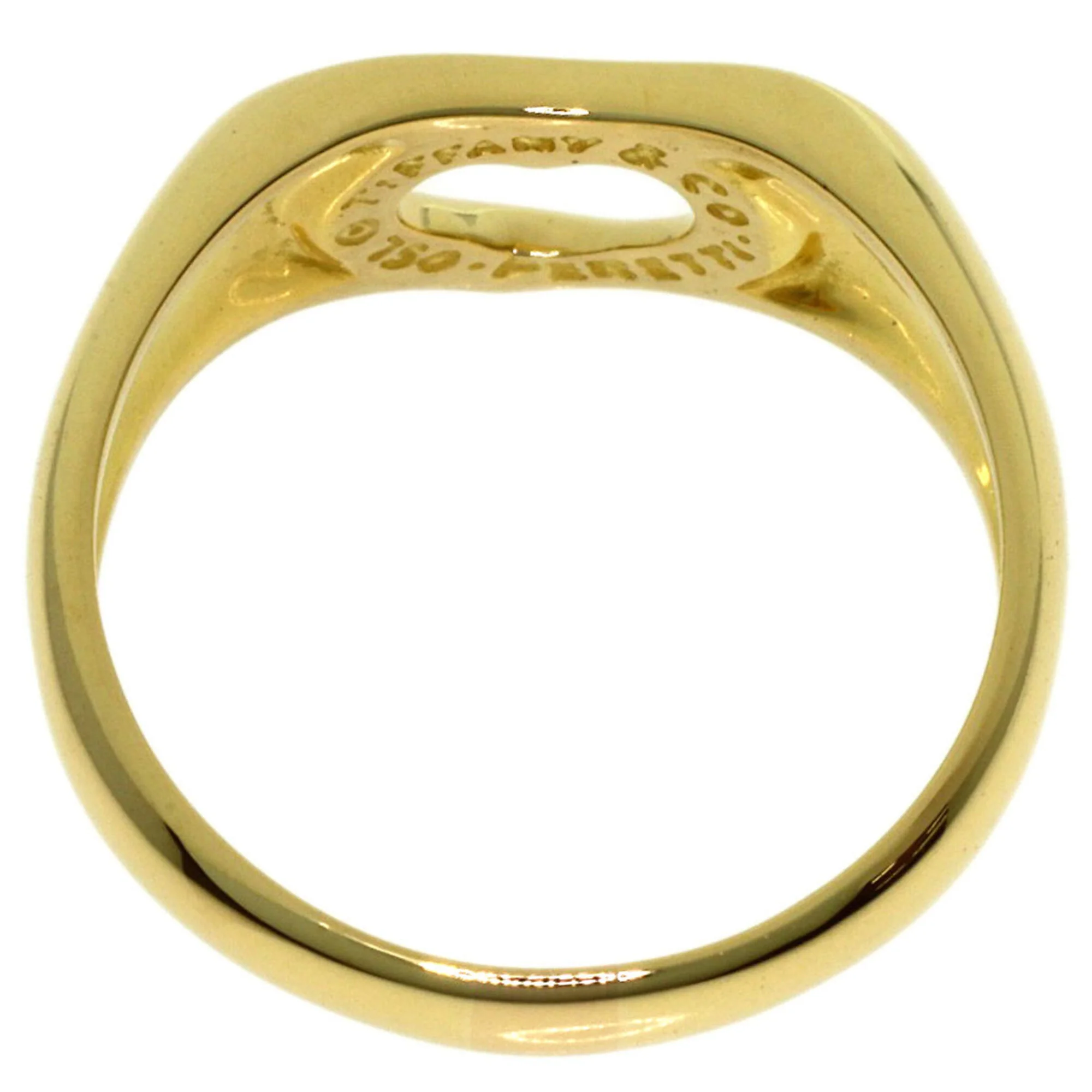 Open Heart Ring 18K Yellow Gold - Image 4