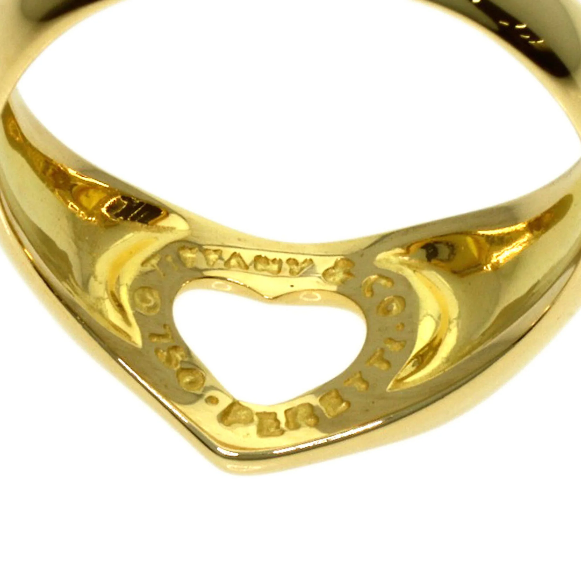 Open Heart Ring 18K Yellow Gold - Image 5