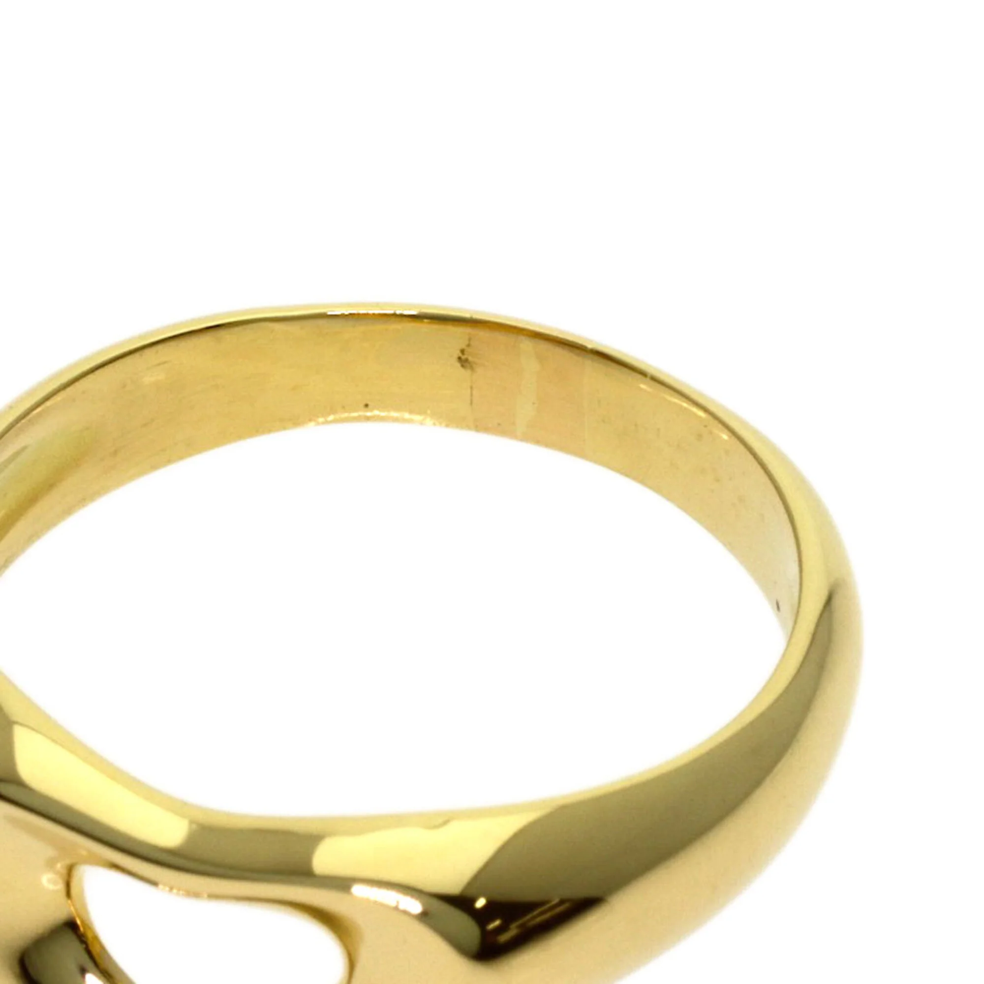 Open Heart Ring 18K Yellow Gold - Image 7