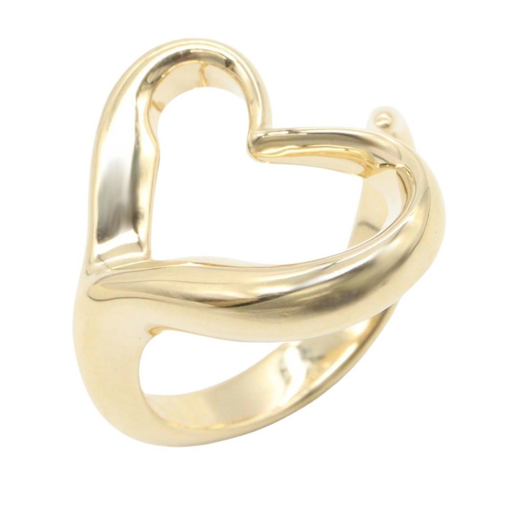 Open Heart Ring 18K Yellow Gold