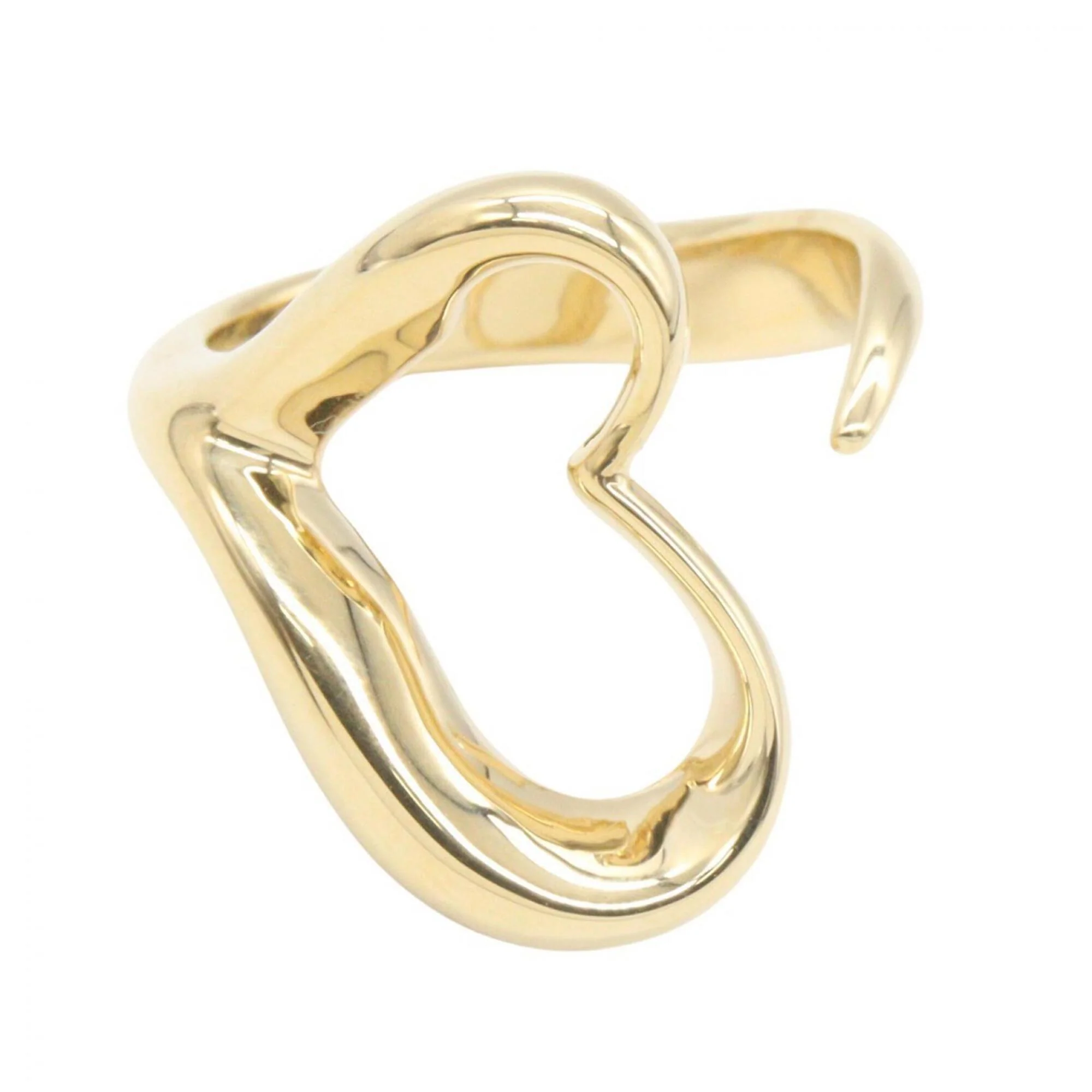 Open Heart Ring 18K Yellow Gold - Image 2