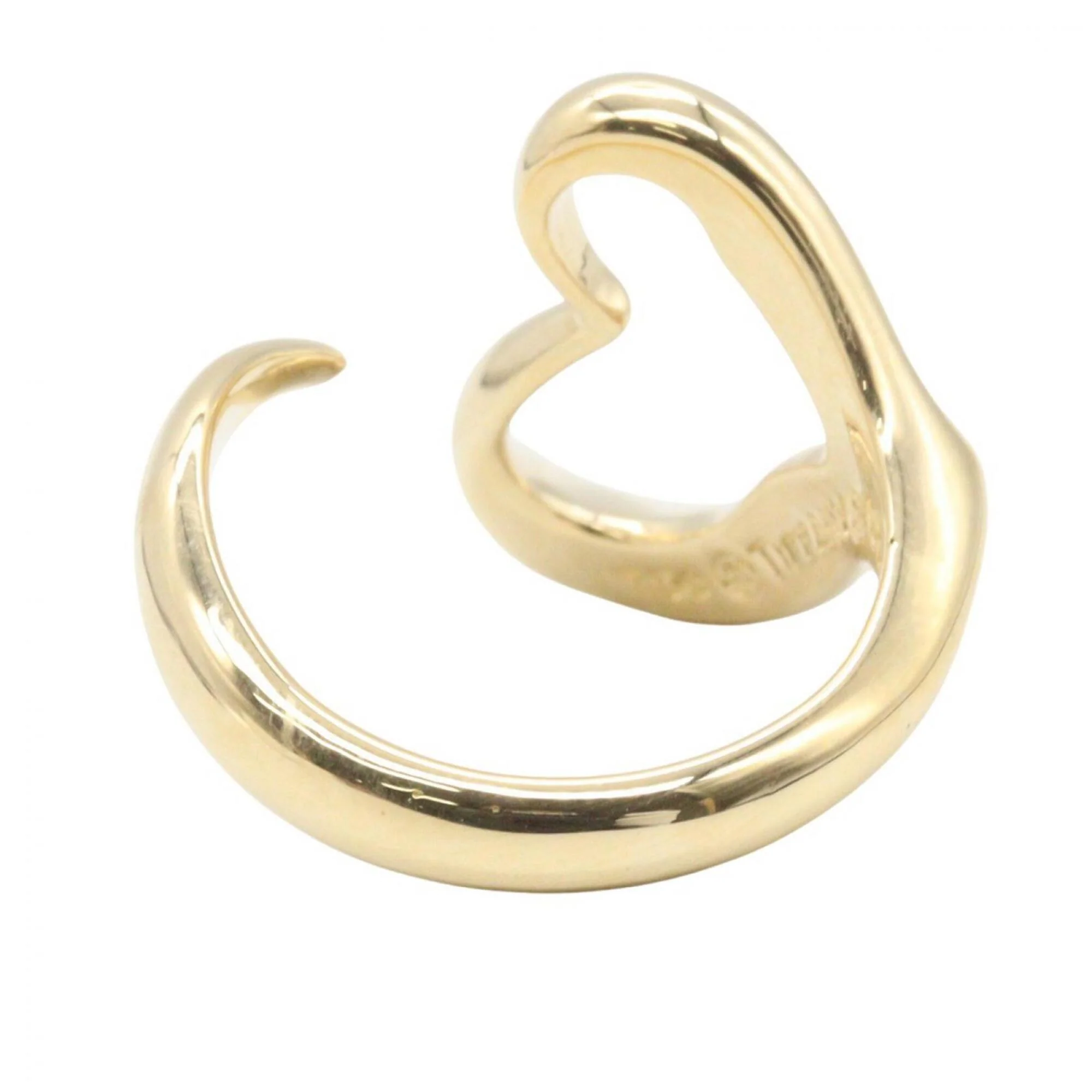Open Heart Ring 18K Yellow Gold - Image 3