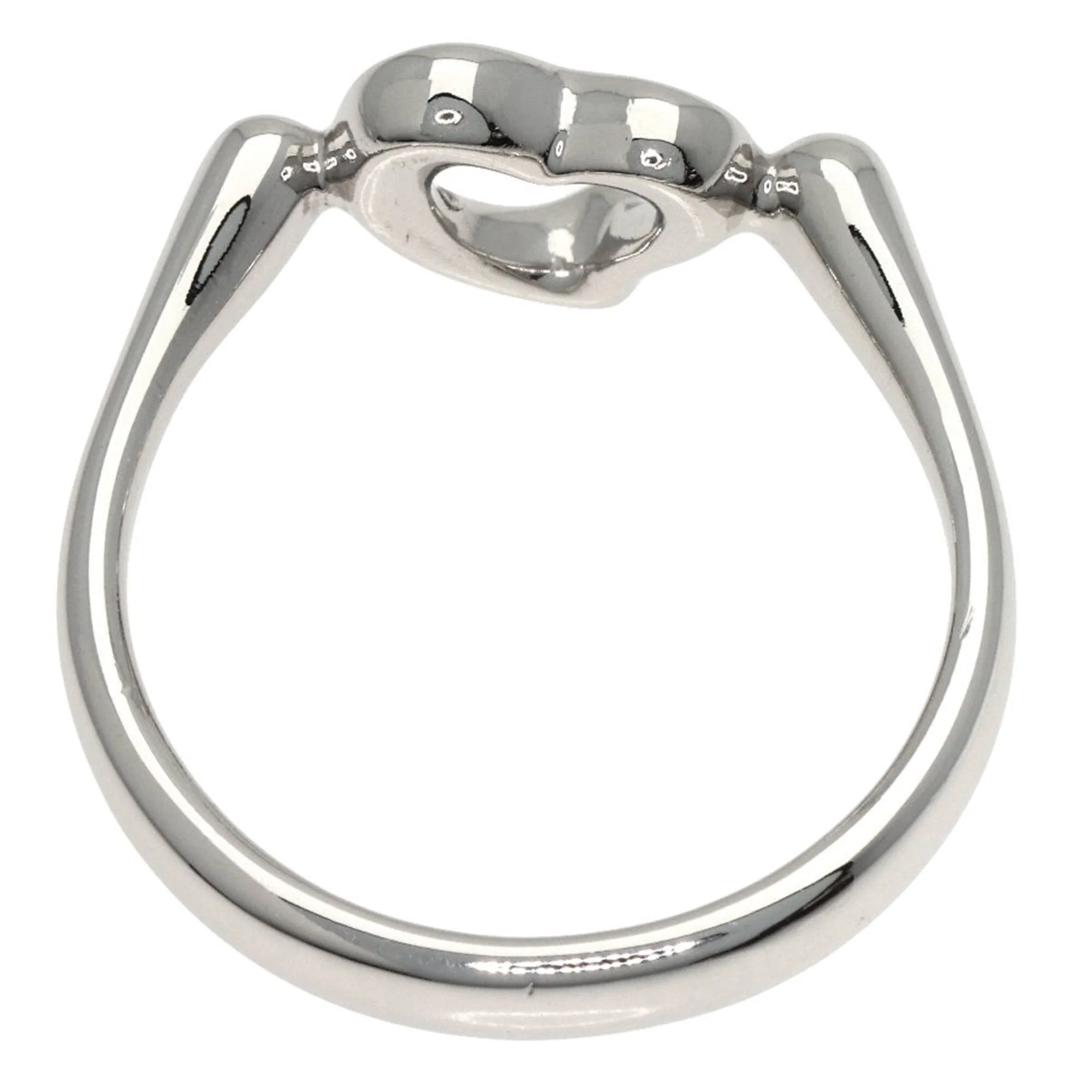 Open Heart Ring Platinum - Image 4