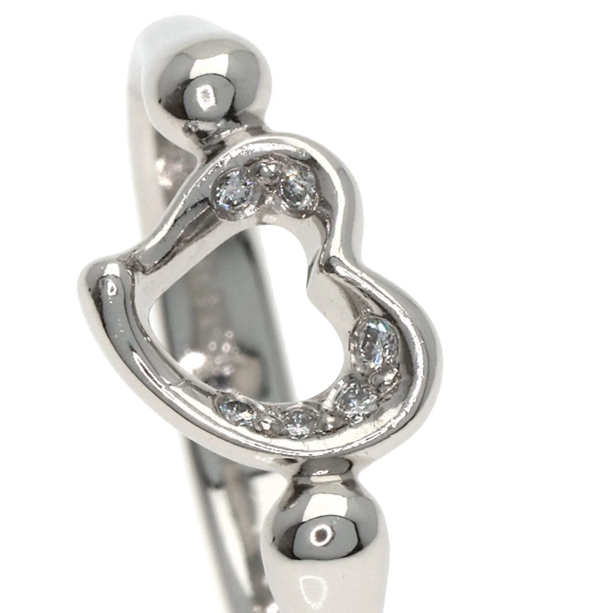 Open Heart Ring Platinum - Image 8