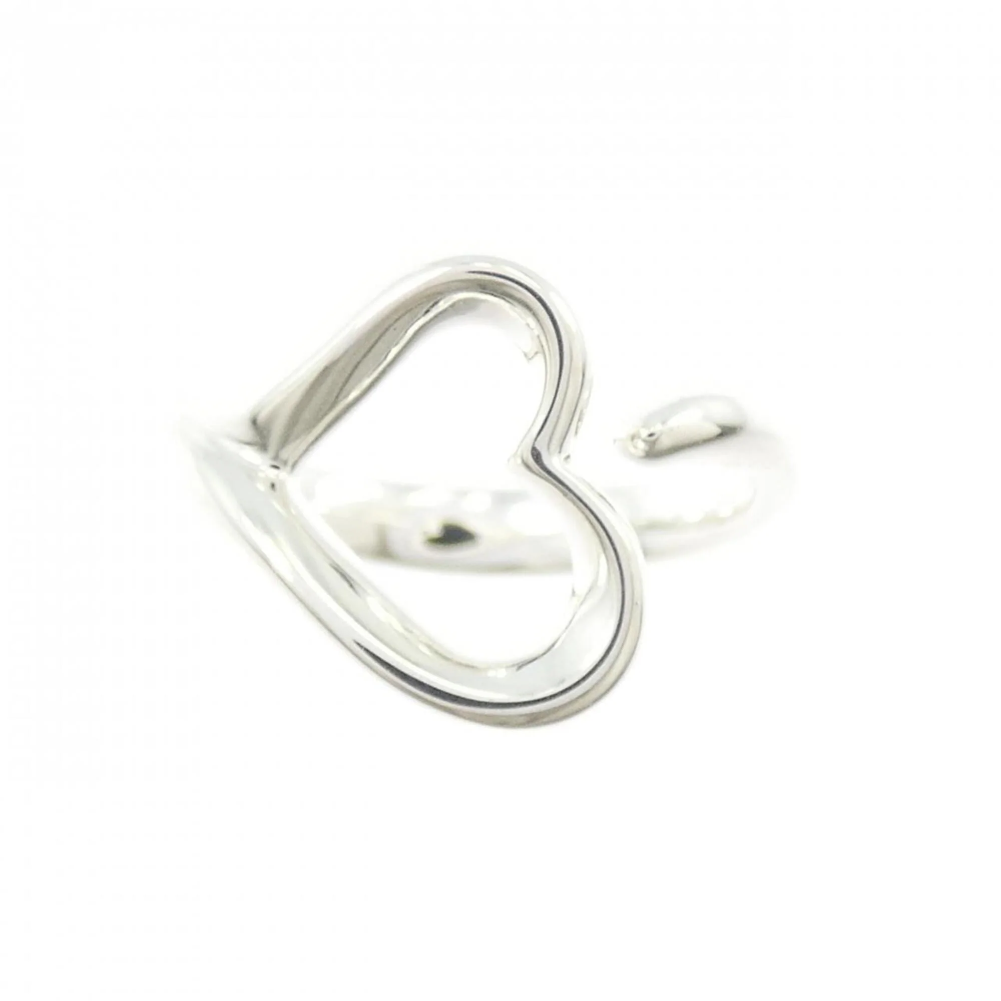 Open Heart Ring Sterling Silver - Image 2