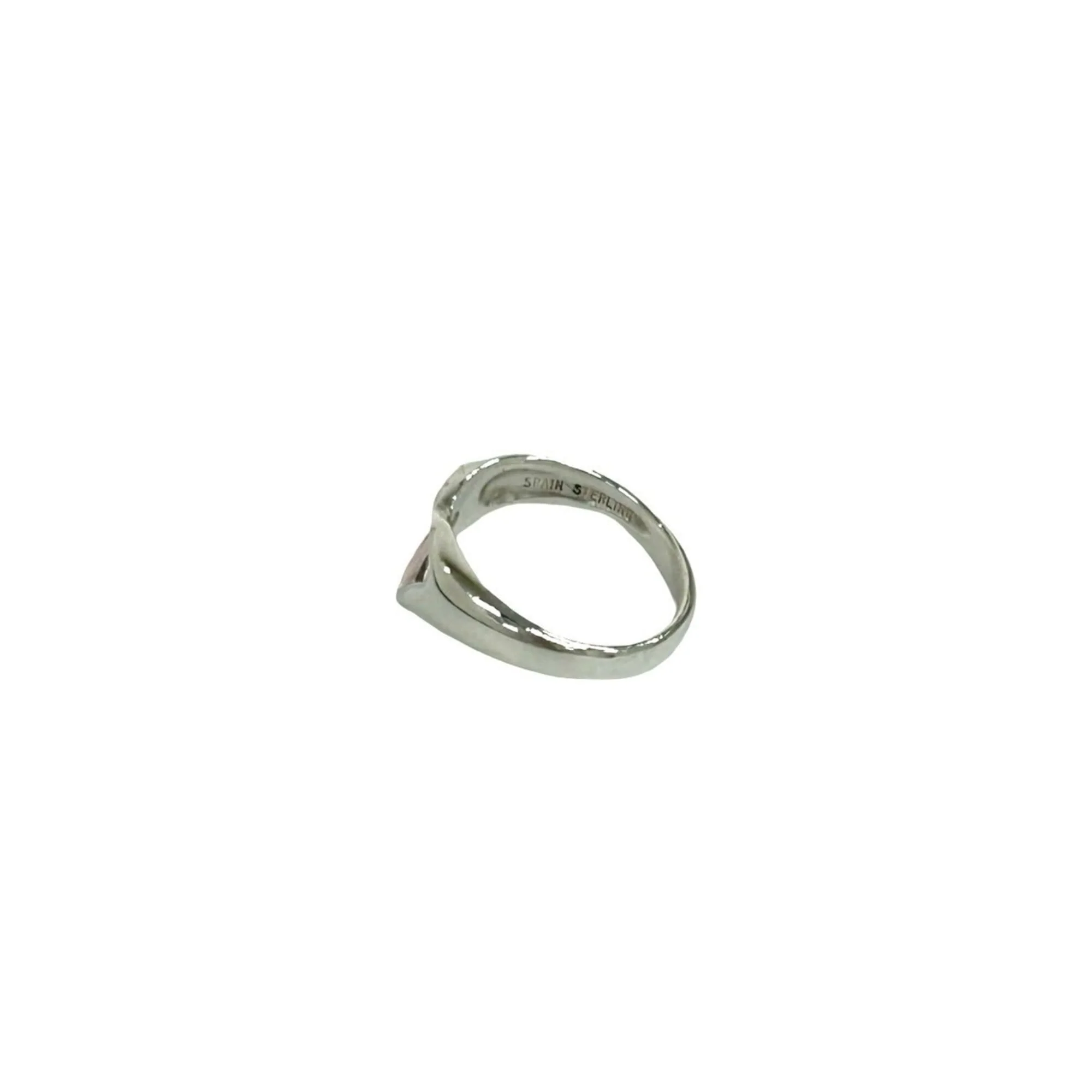 Open Heart Ring Sterling Silver - Image 5