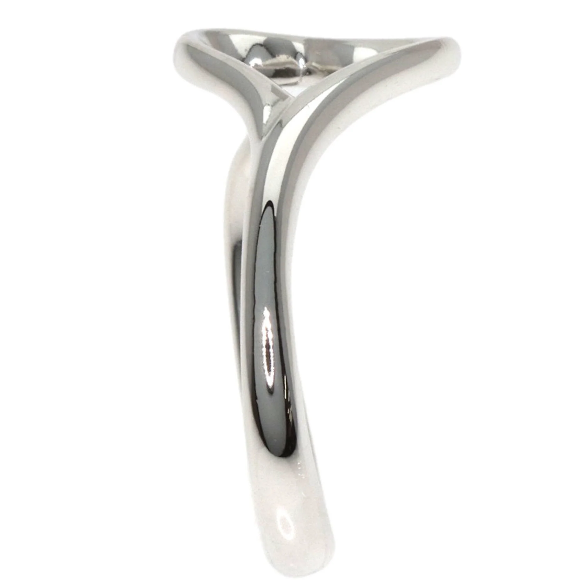 Open Heart Ring Sterling Silver - Image 3