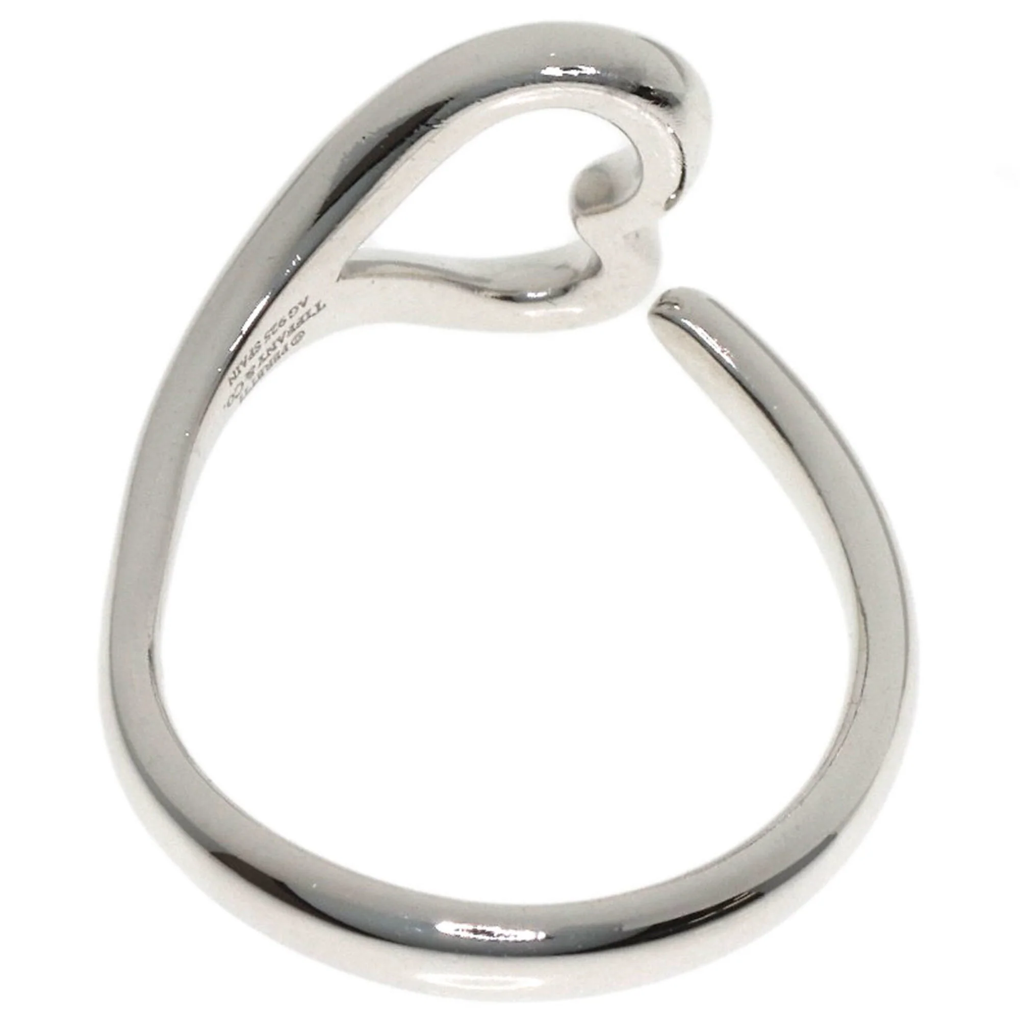 Open Heart Ring Sterling Silver - Image 4