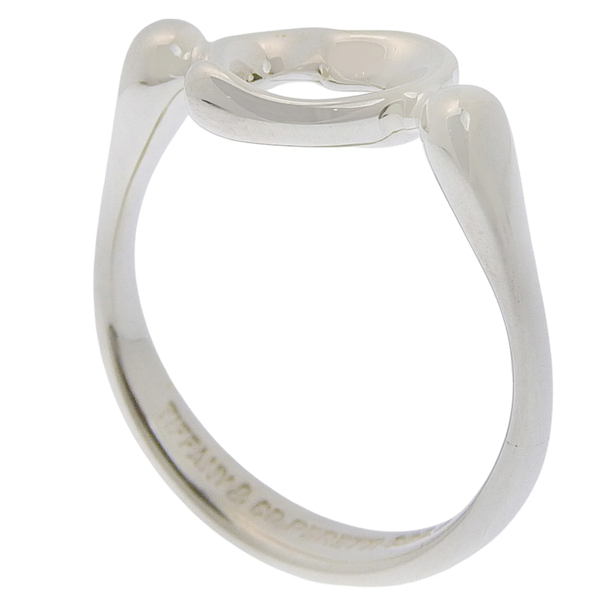 Open Heart Ring Sterling Silver - Image 3