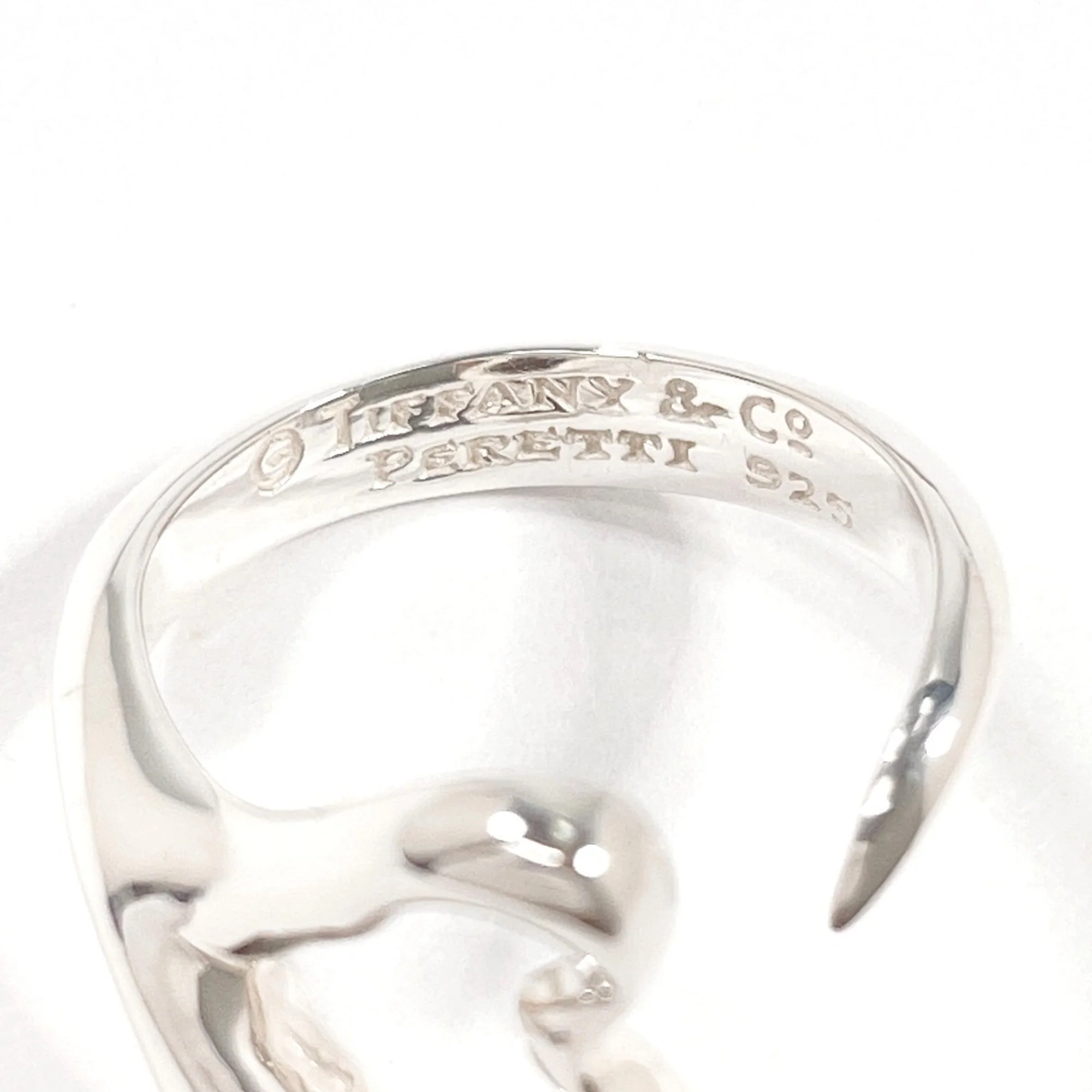 Open Heart Ring Sterling Silver - Image 3