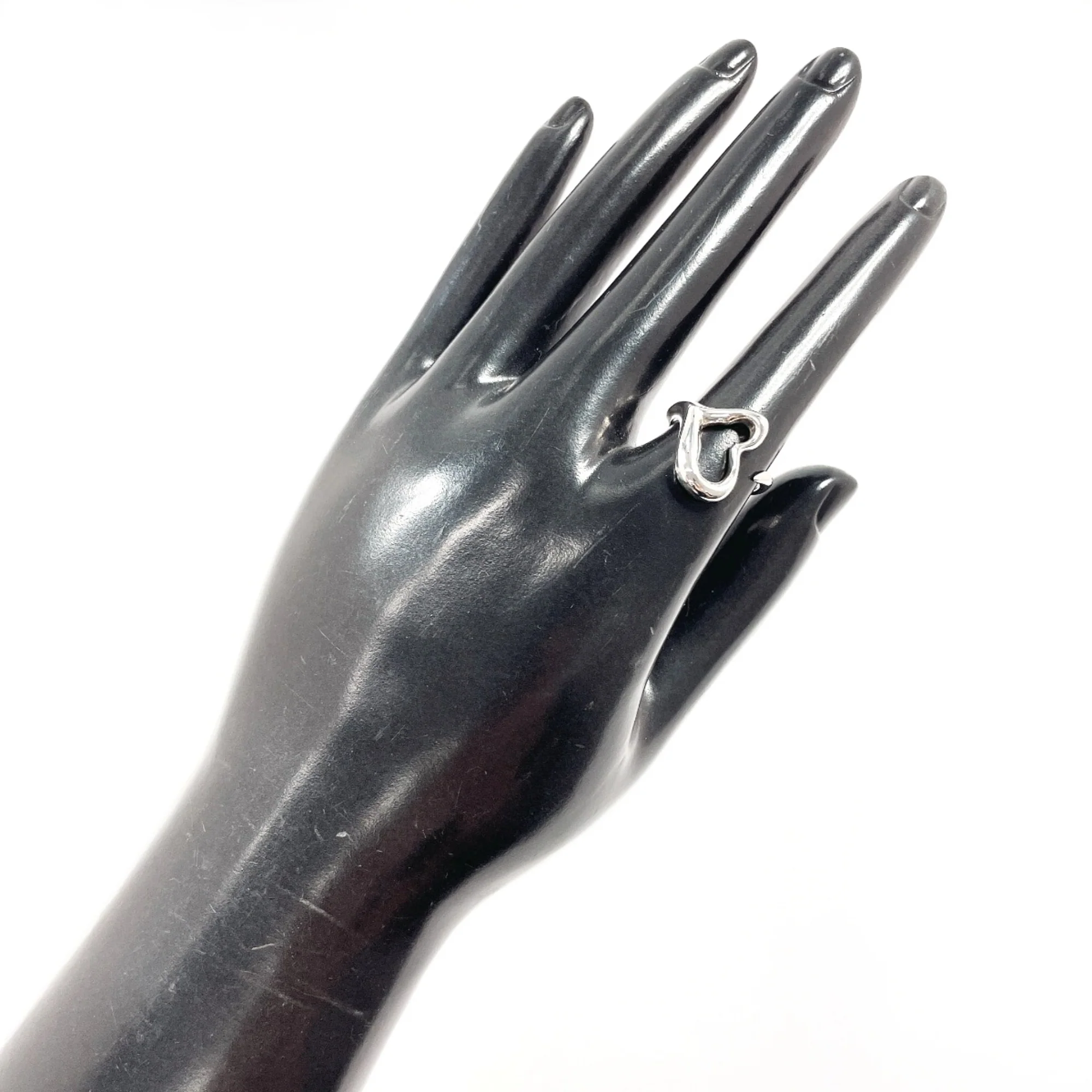 Open Heart Ring Sterling Silver - Image 6