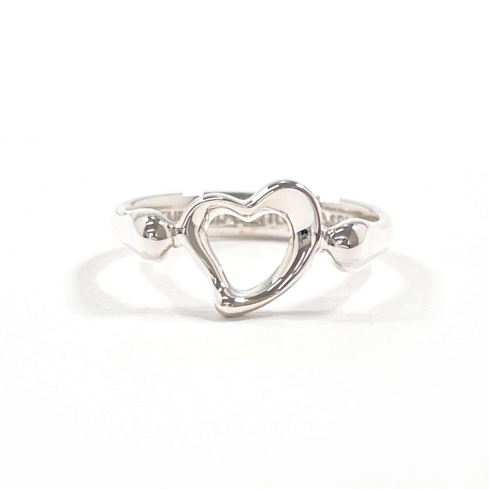 Open Heart Ring Sterling Silver