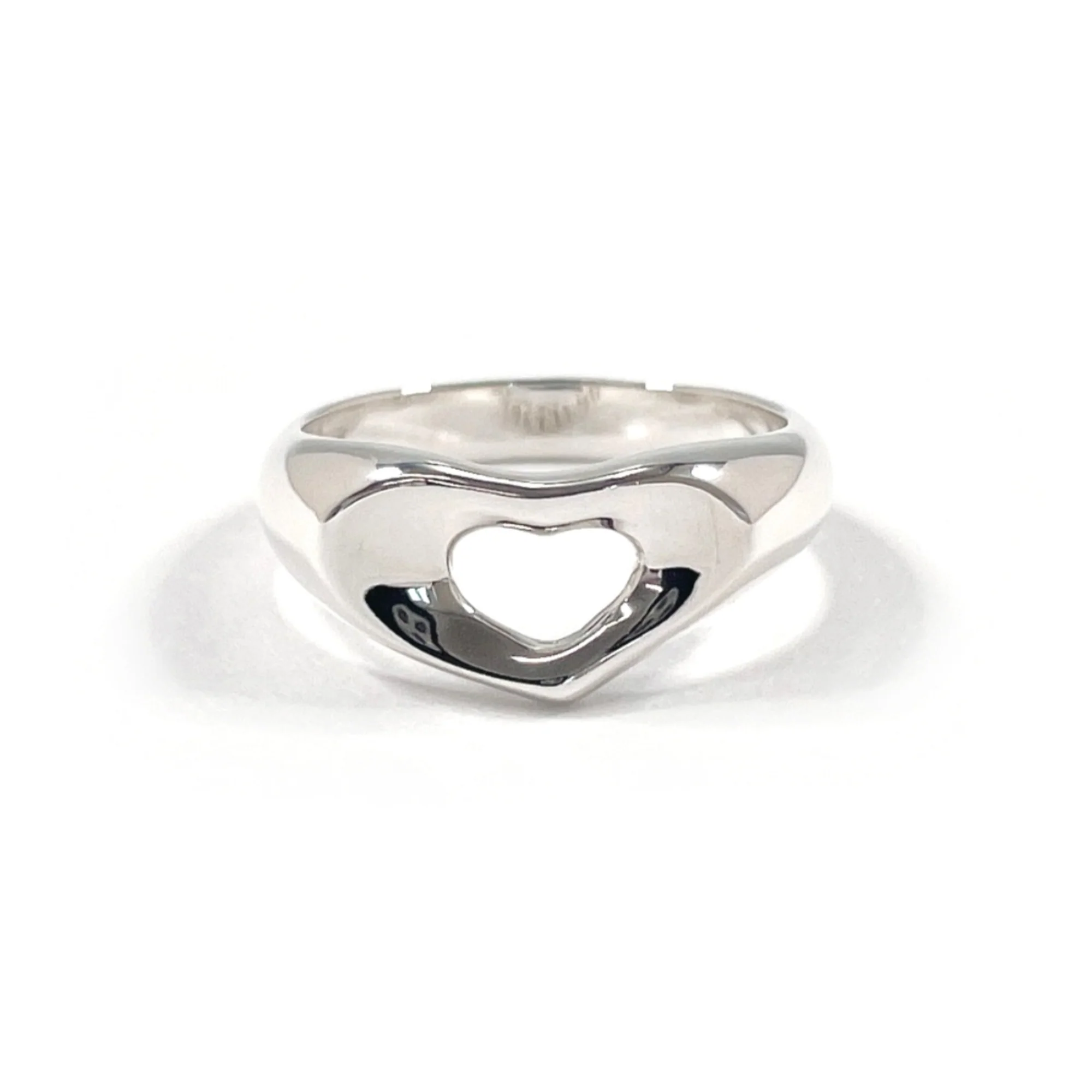 Open Heart Ring Sterling Silver