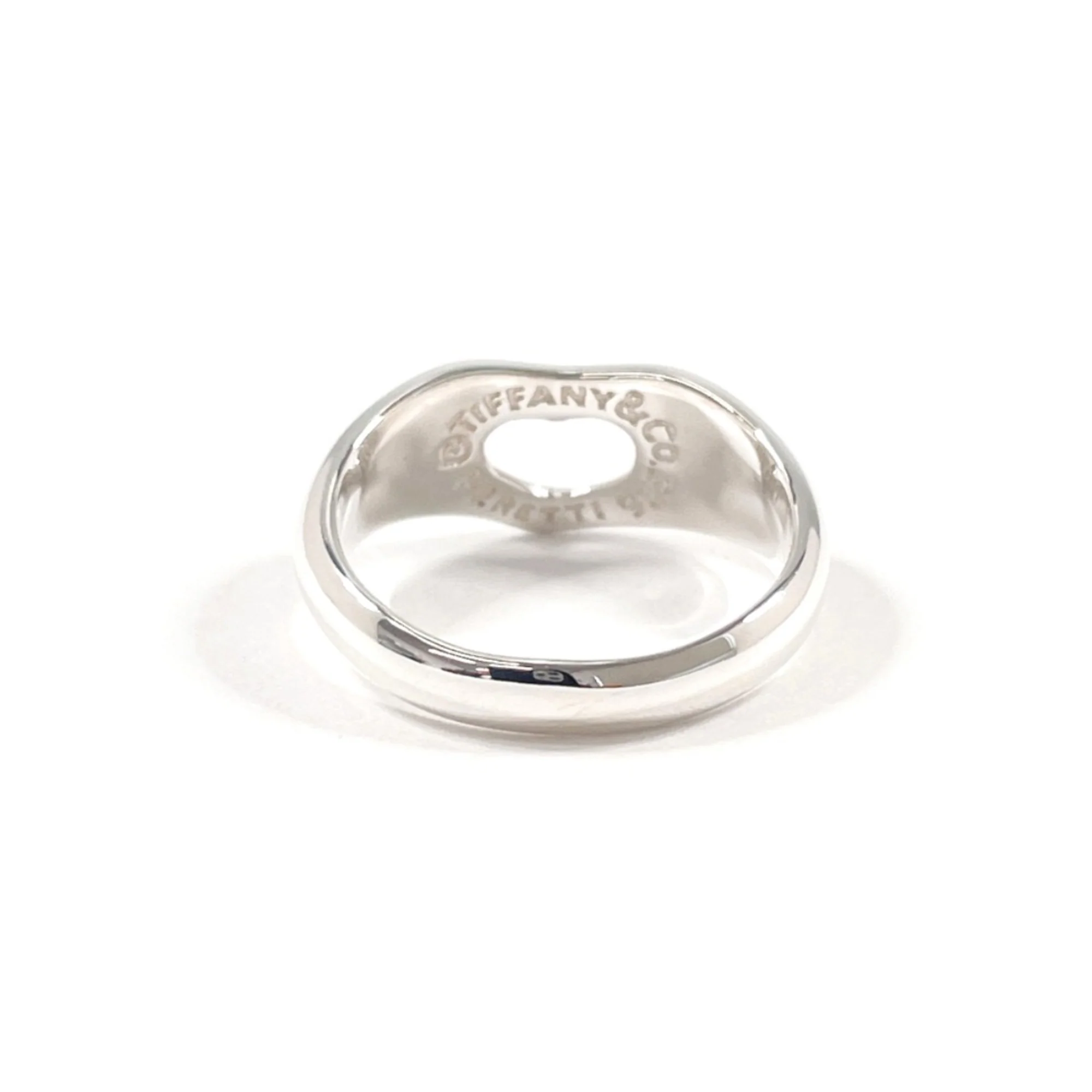 Open Heart Ring Sterling Silver - Image 2