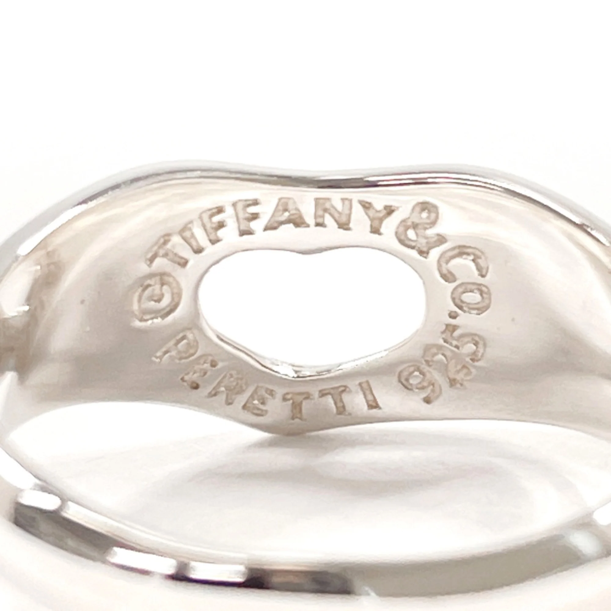 Open Heart Ring Sterling Silver - Image 3