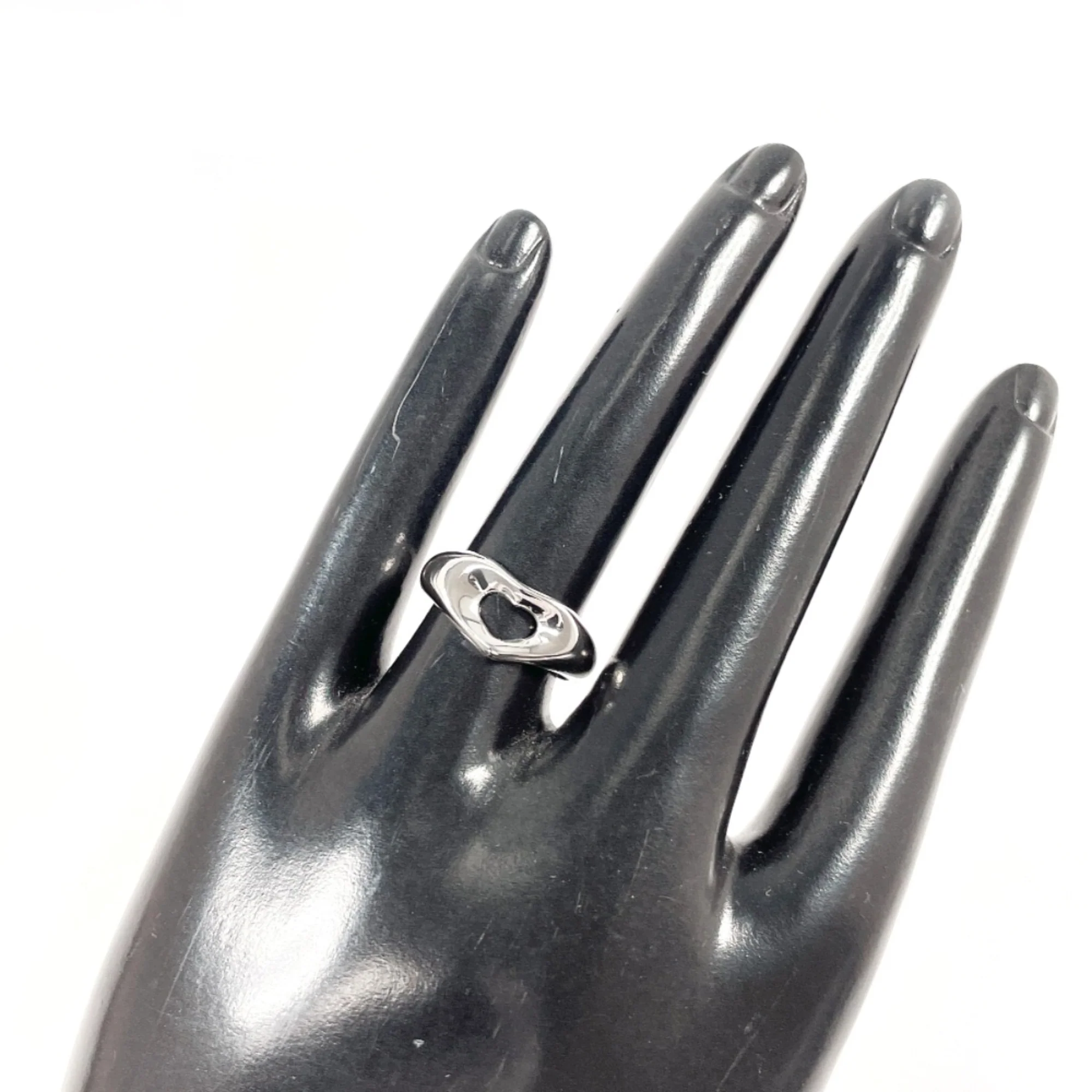 Open Heart Ring Sterling Silver - Image 7