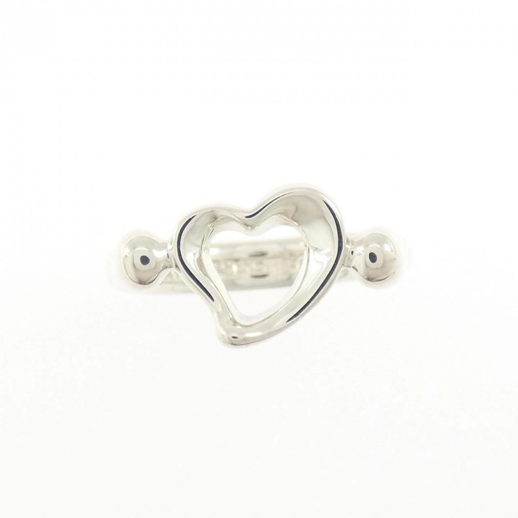 Open Heart Ring Sterling Silver - Image 2