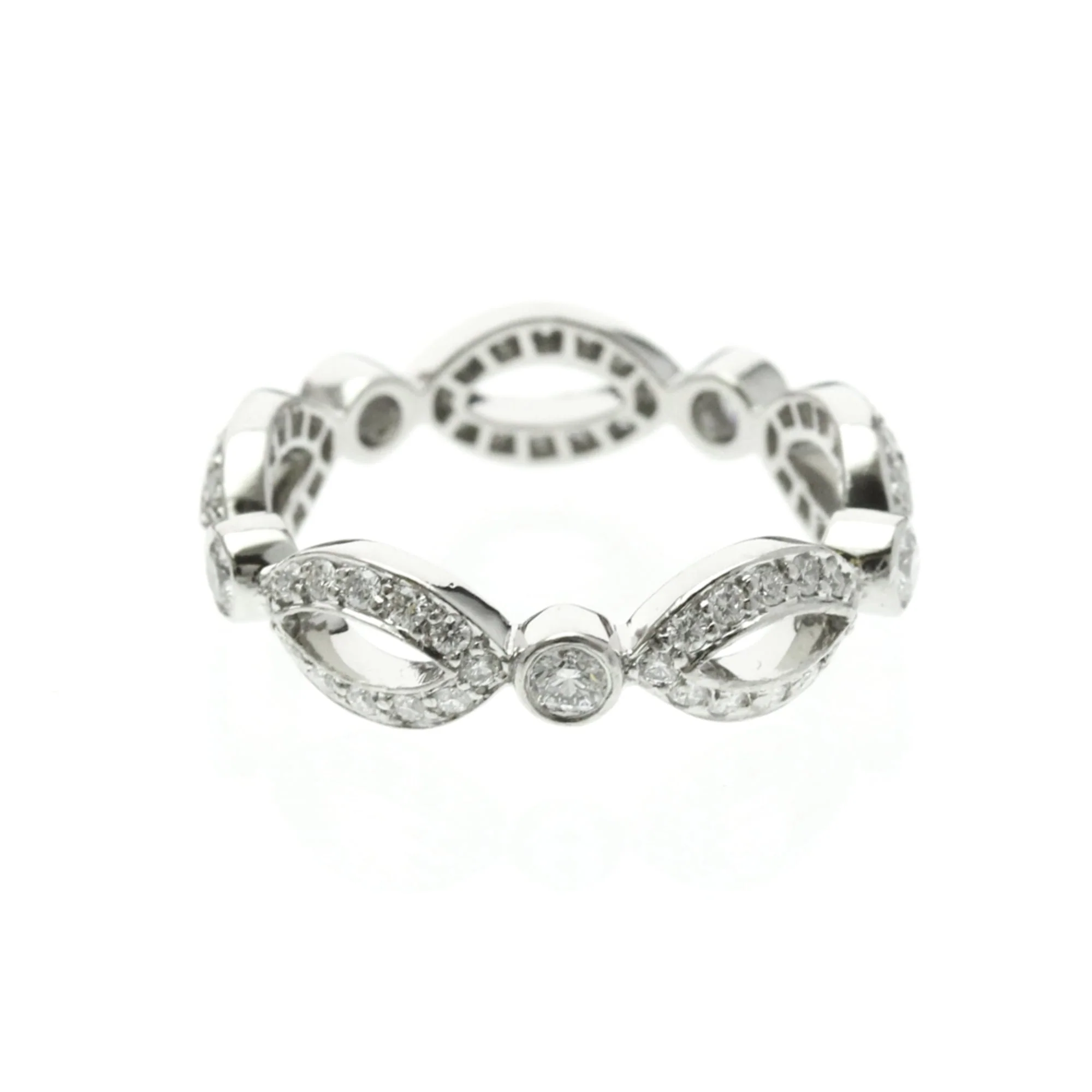 Open Marquise Ring Platinum With Diamond