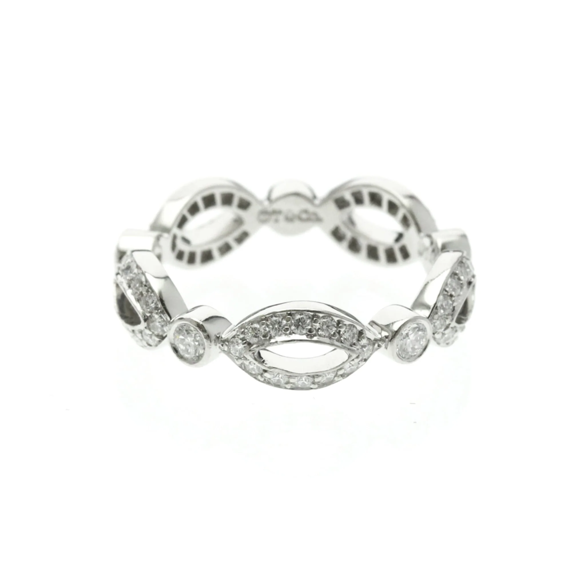 Open Marquise Ring Platinum With Diamond - Image 2
