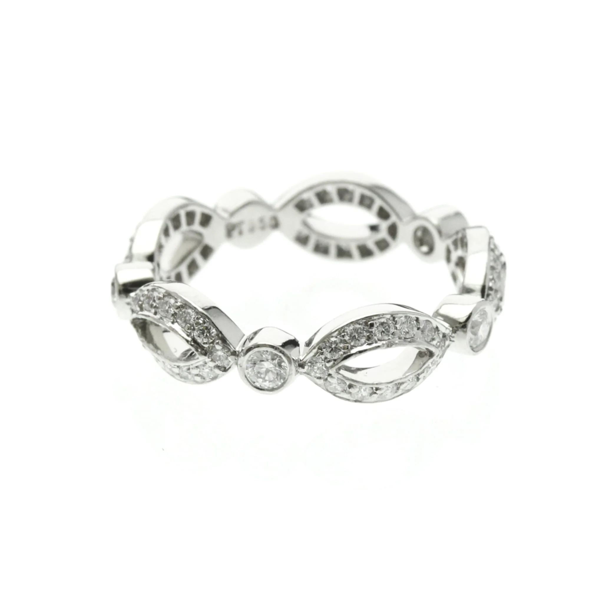 Open Marquise Ring Platinum With Diamond - Image 4