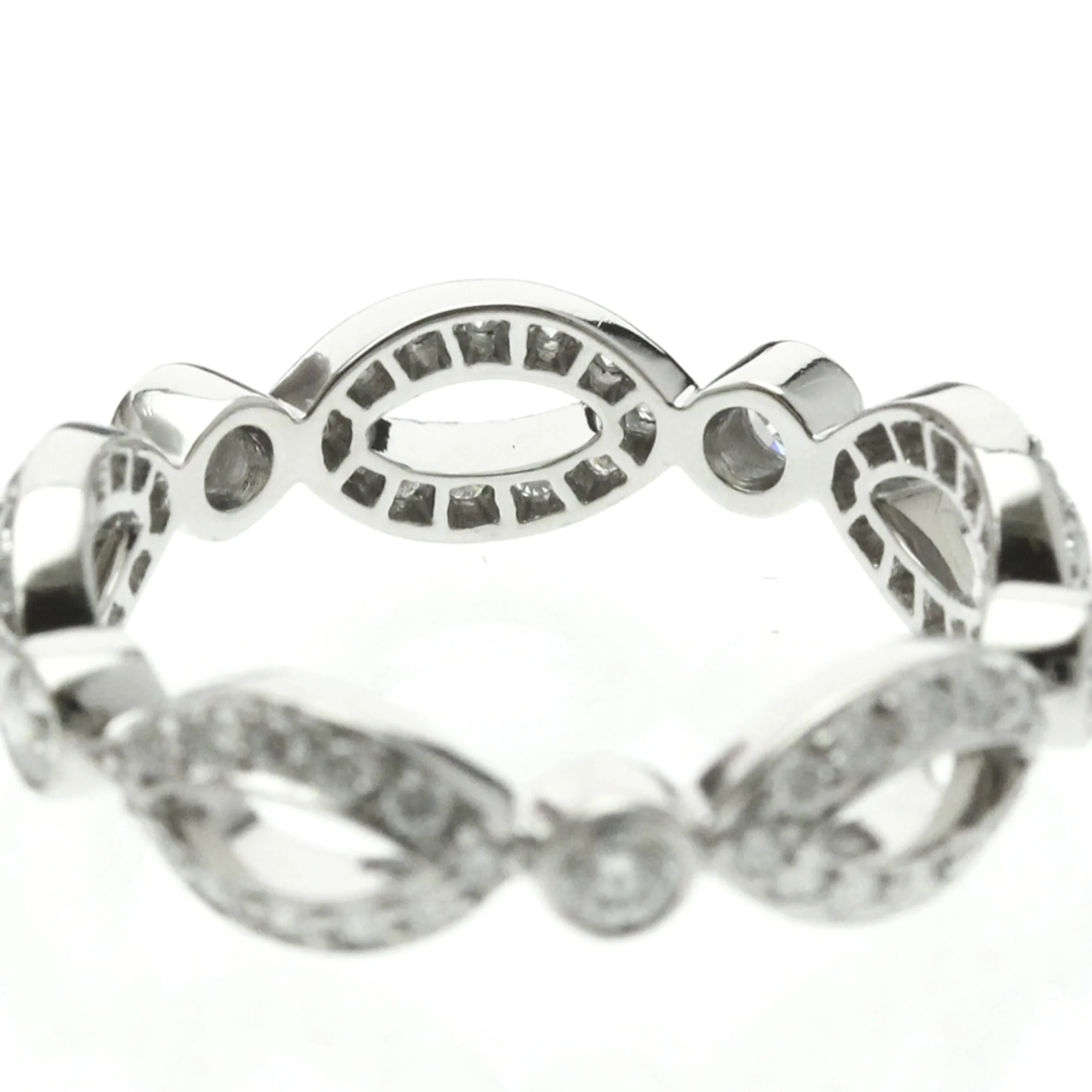 Open Marquise Ring Platinum With Diamond - Image 6