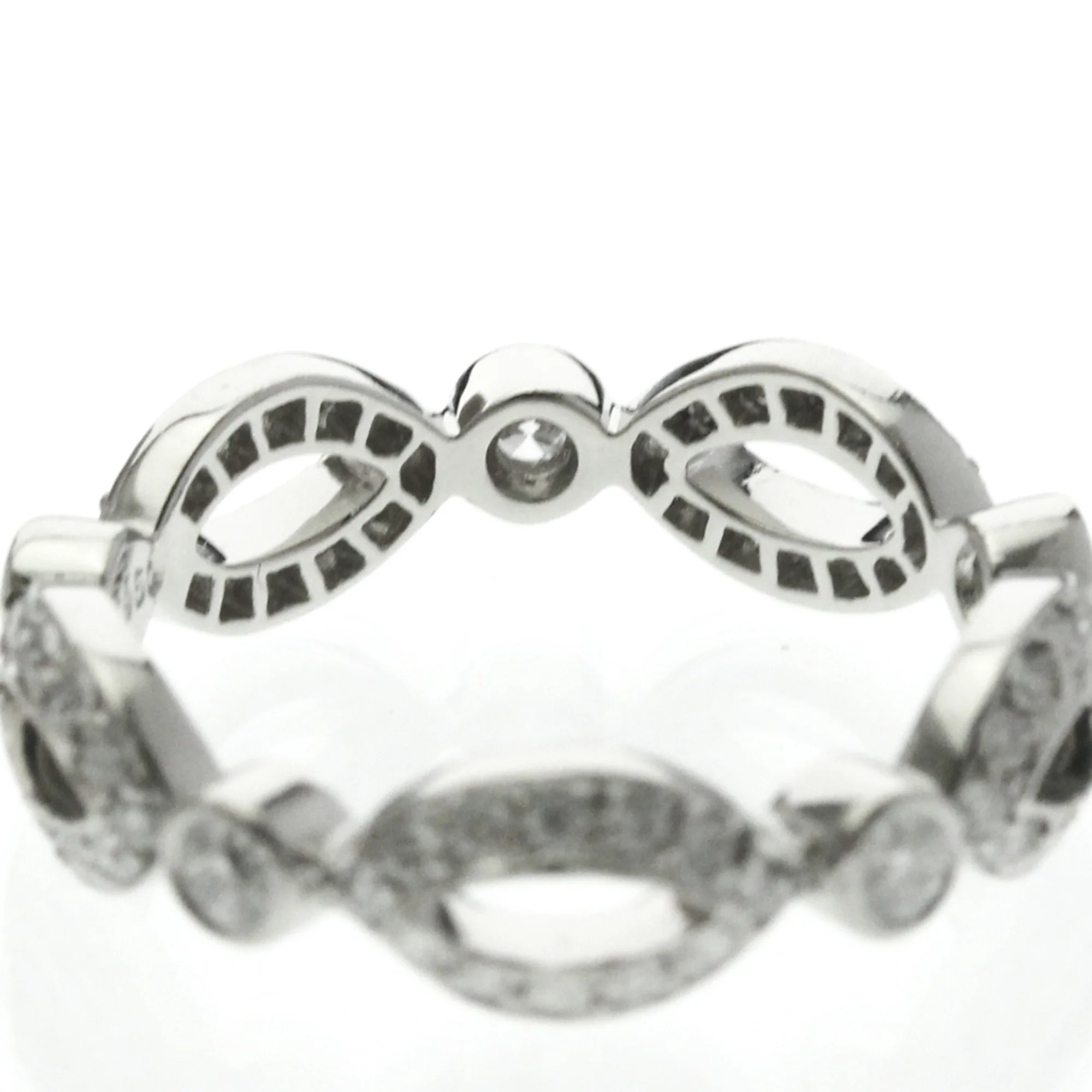 Open Marquise Ring Platinum With Diamond - Image 7