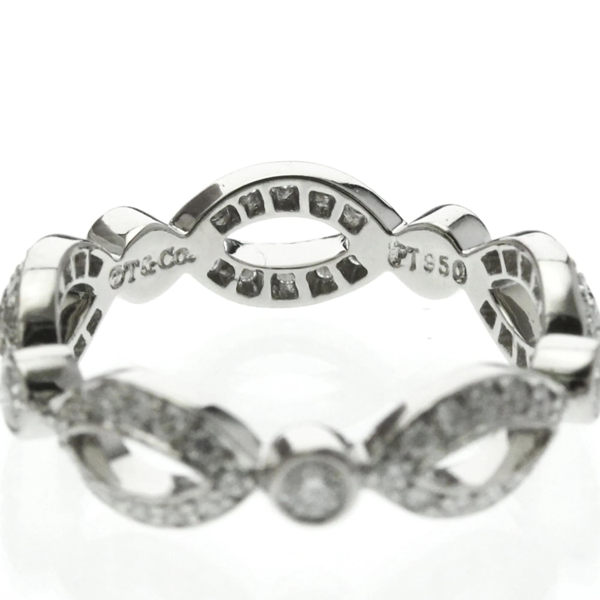 Open Marquise Ring Platinum With Diamond - Image 8