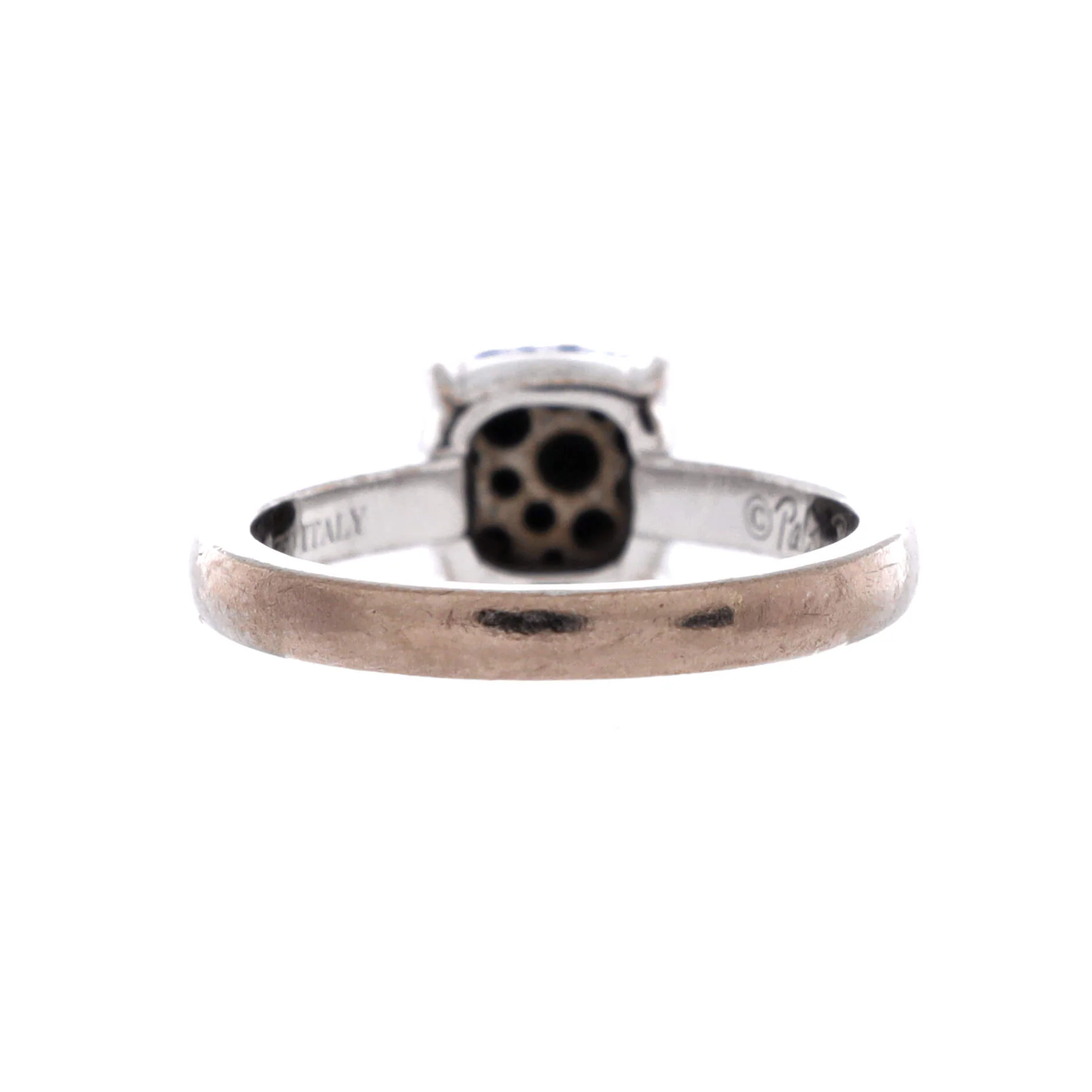 Paloma Picasso Sugar Stacks Ring 18K White Gold with Sapphires 7mm - Image 3