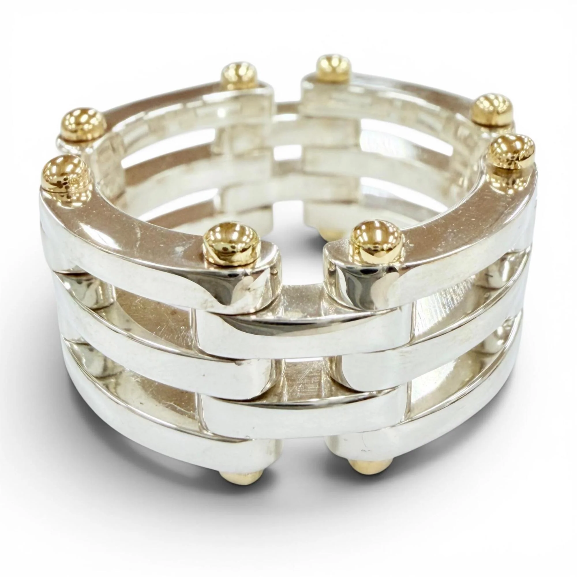 Ring 18K Gold and Sterling Silver - Image 4