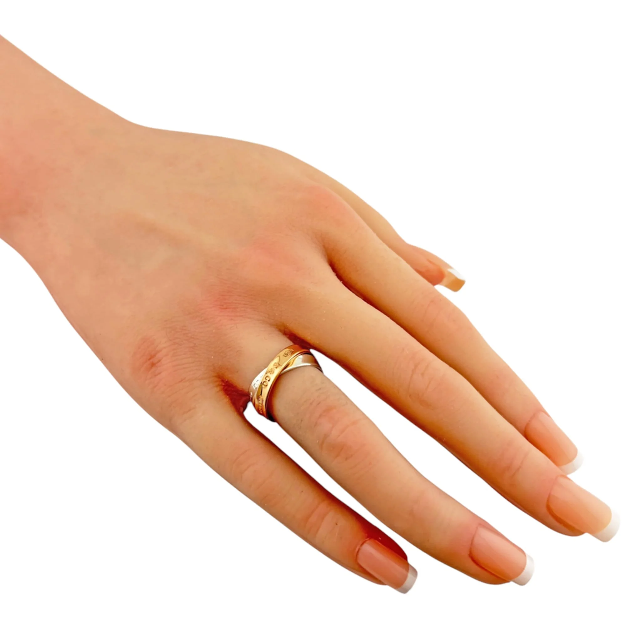 Ring 18K Rose Gold and Sterling Silver - Image 2
