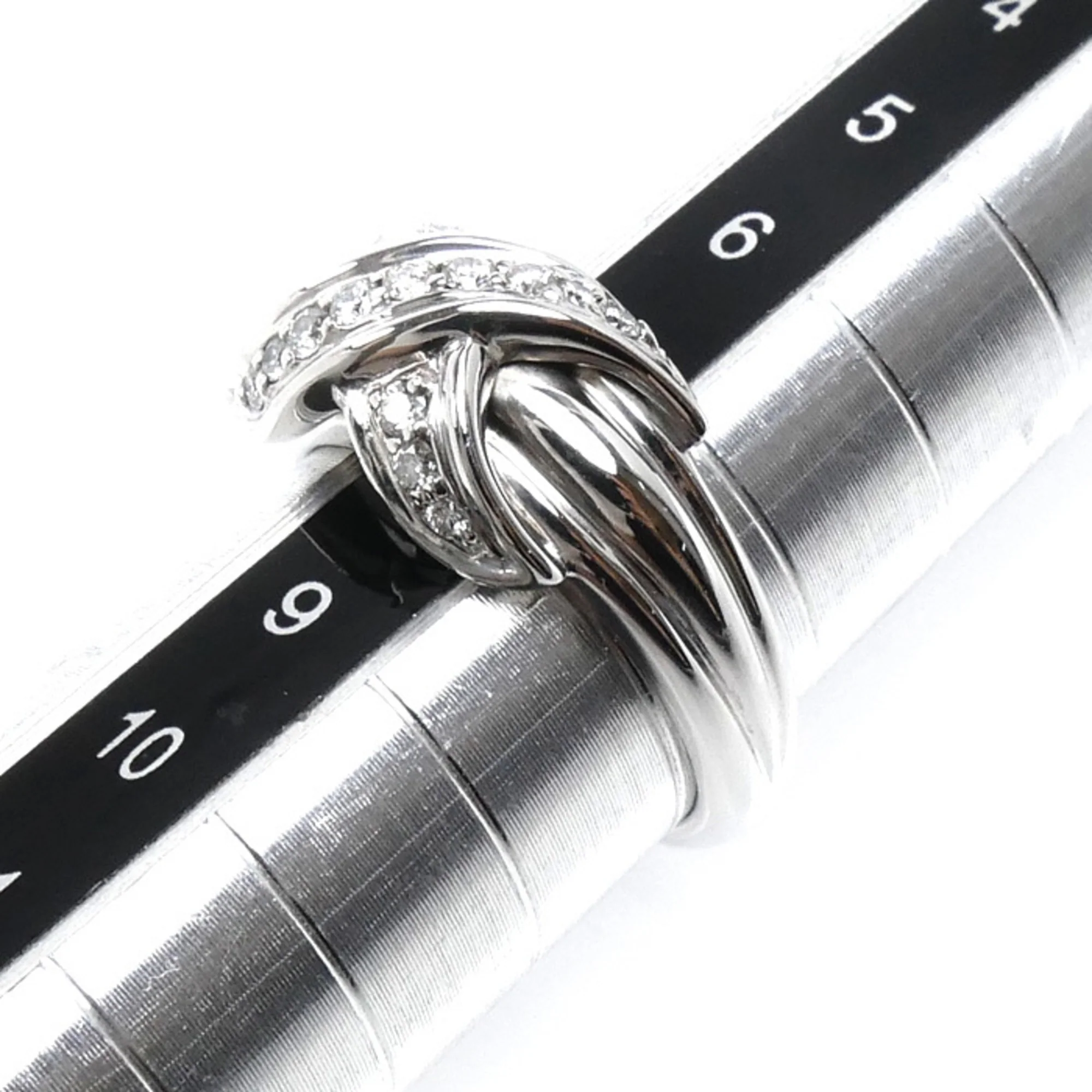 Ring 18K White Gold with Diamonds - Image 6