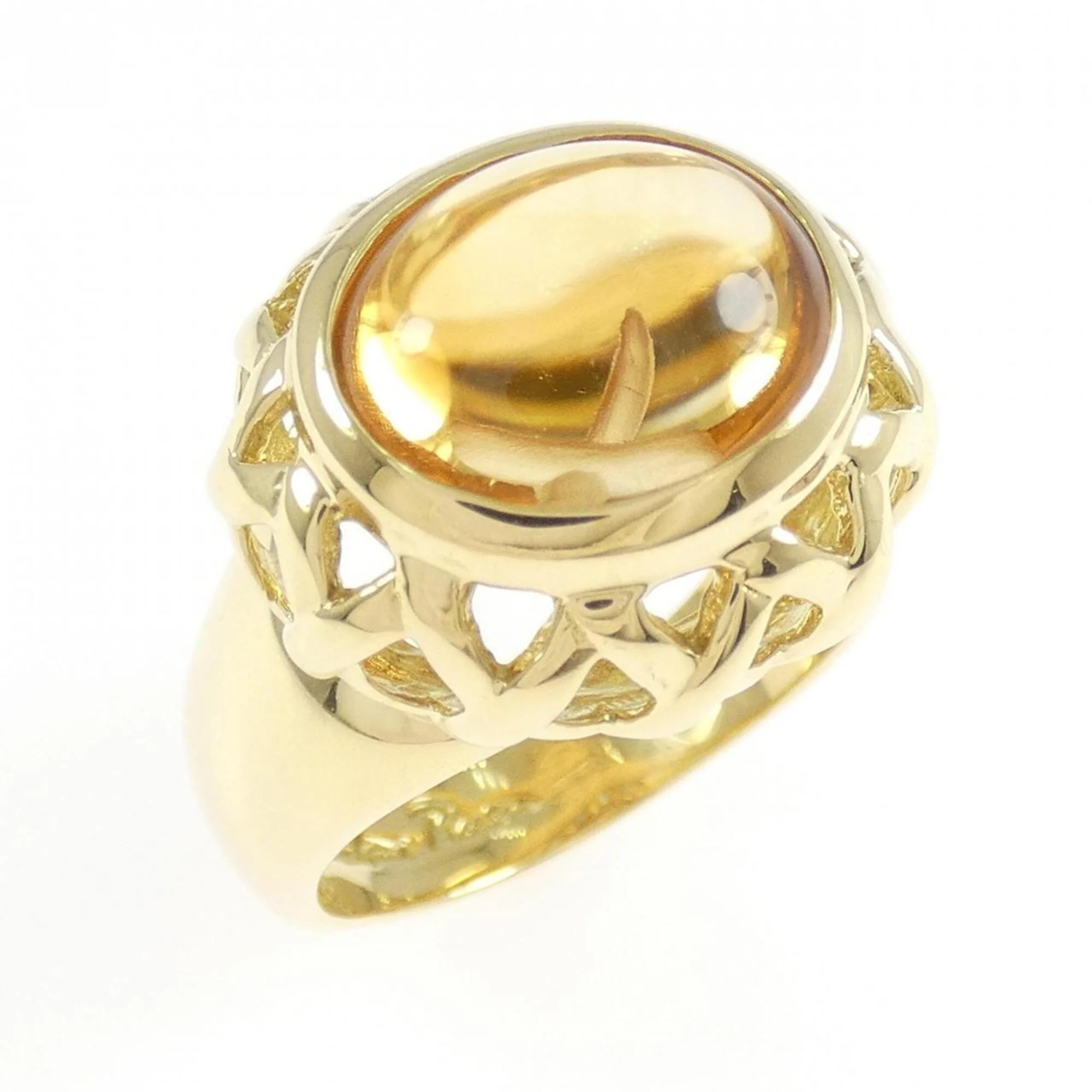 Ring 18K Yellow Gold with Citrine