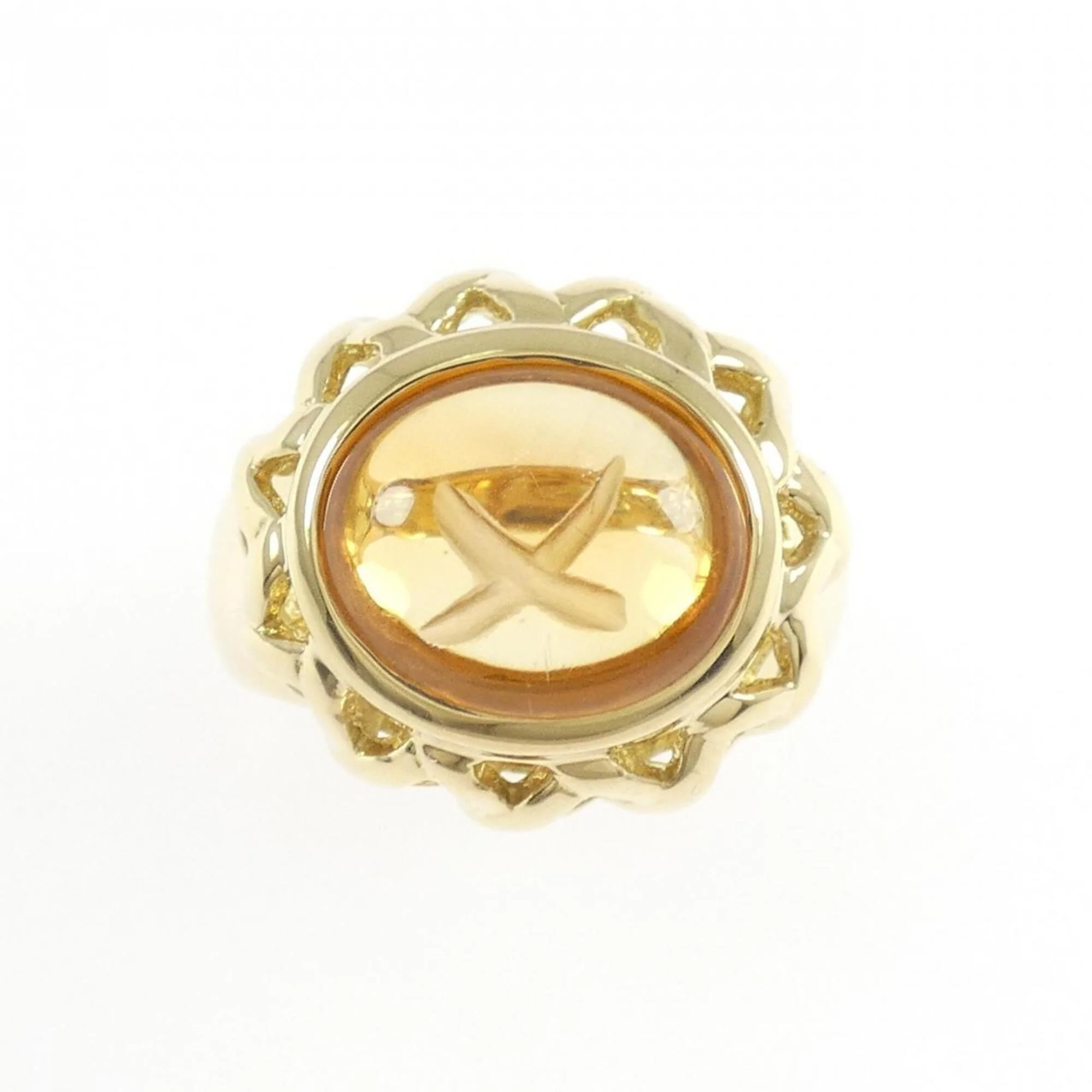 Ring 18K Yellow Gold with Citrine - Image 2