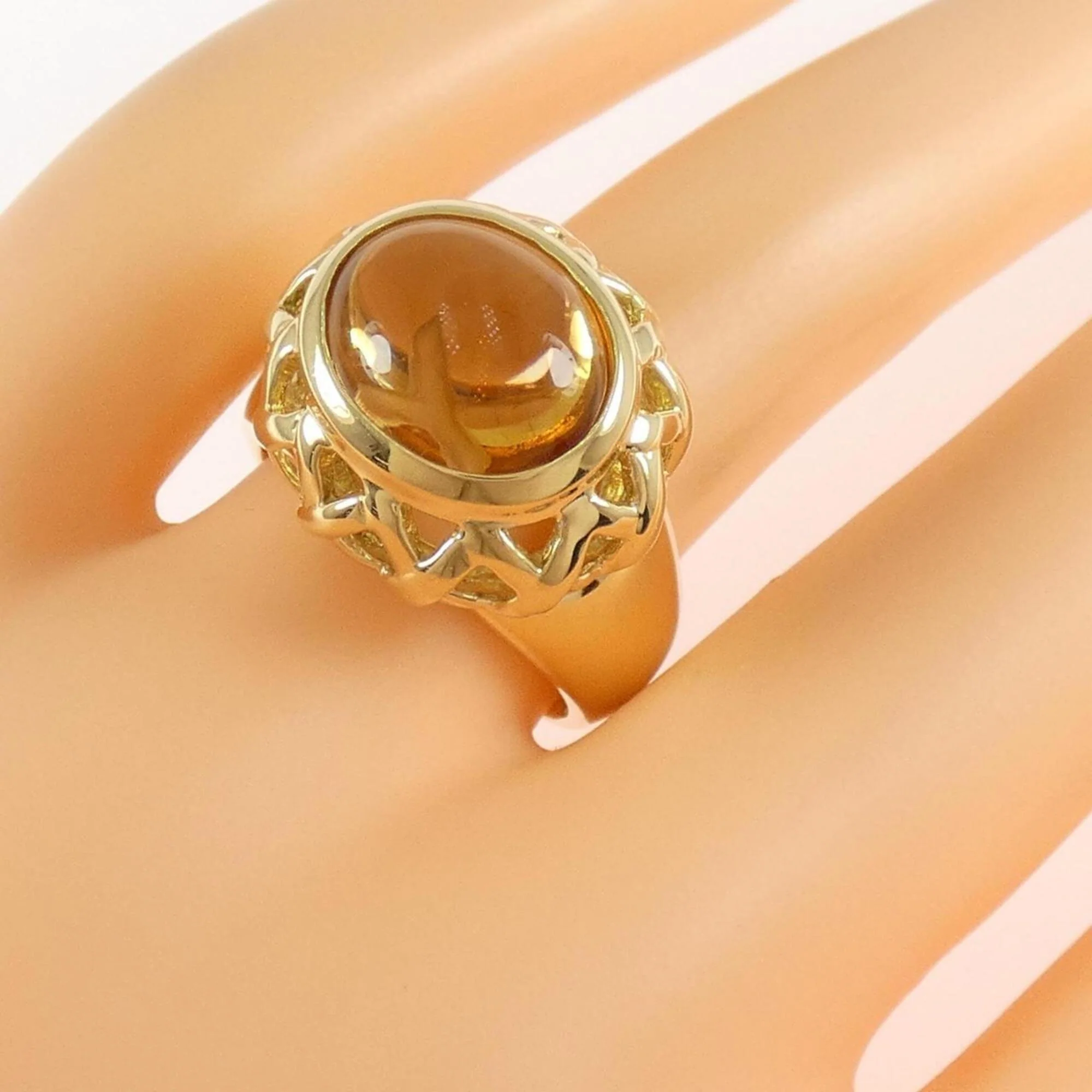 Ring 18K Yellow Gold with Citrine - Image 5
