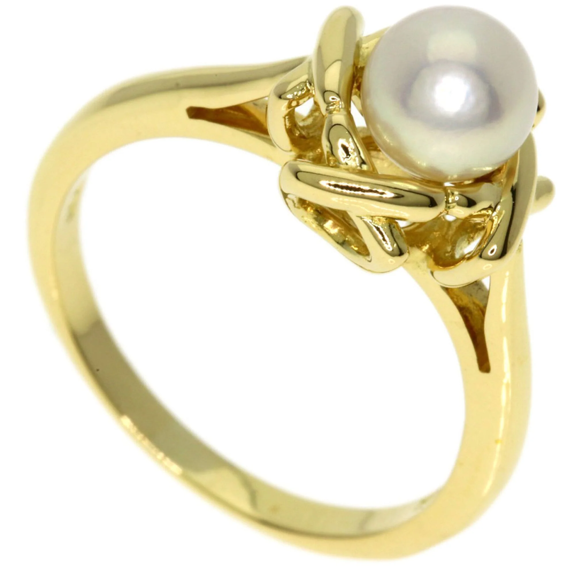 Ring 18K Yellow Gold With Pearl