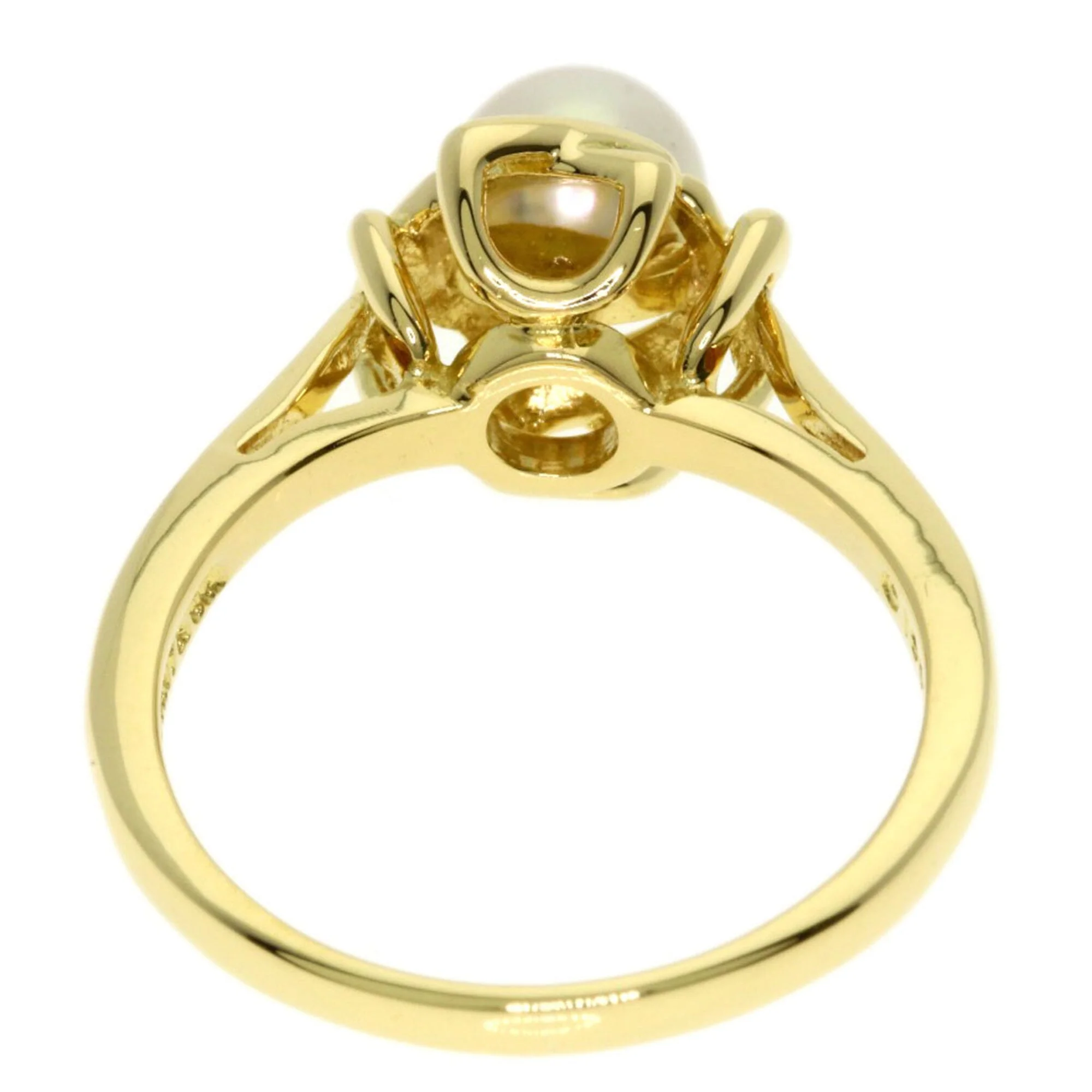 Ring 18K Yellow Gold With Pearl - Image 4