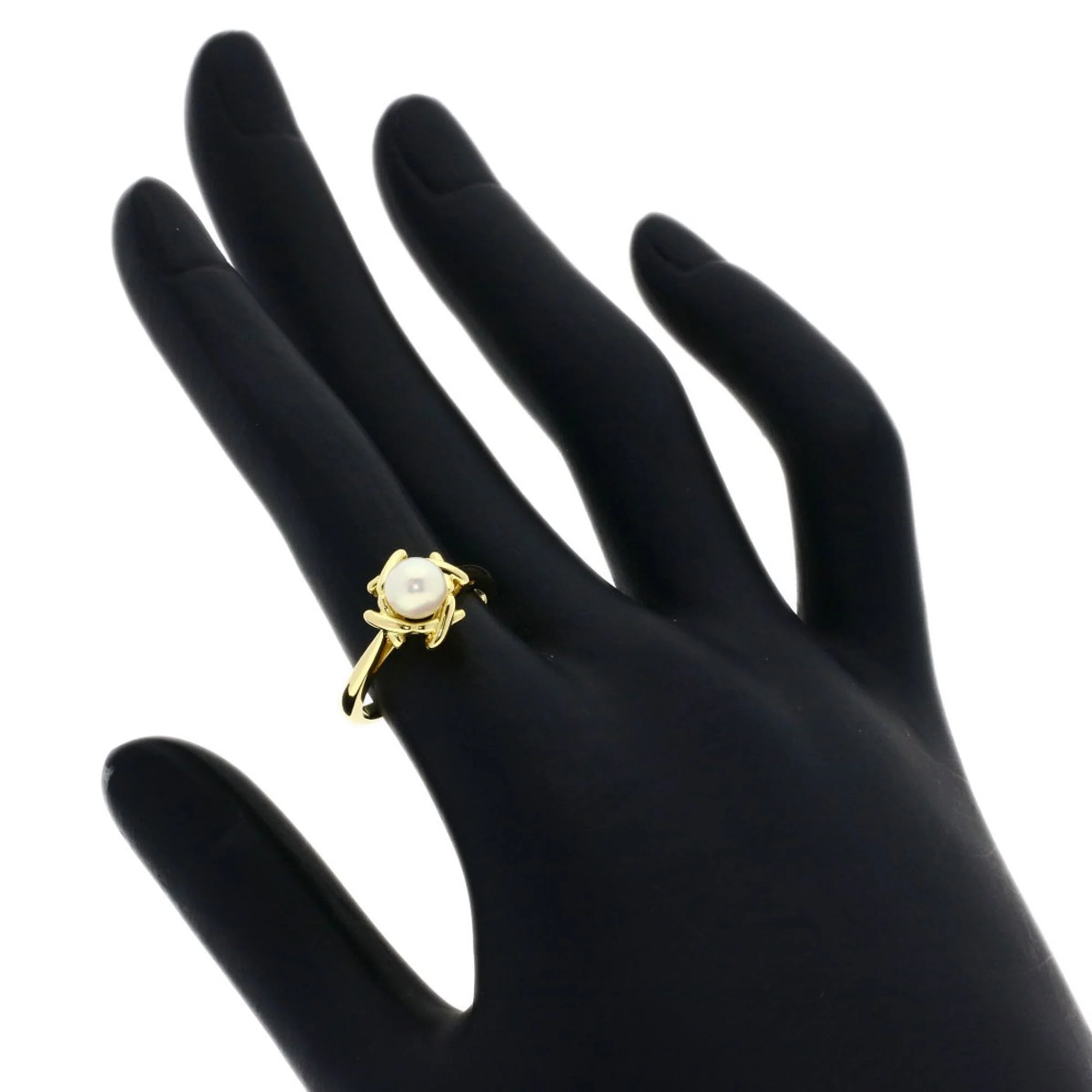 Ring 18K Yellow Gold With Pearl - Image 7