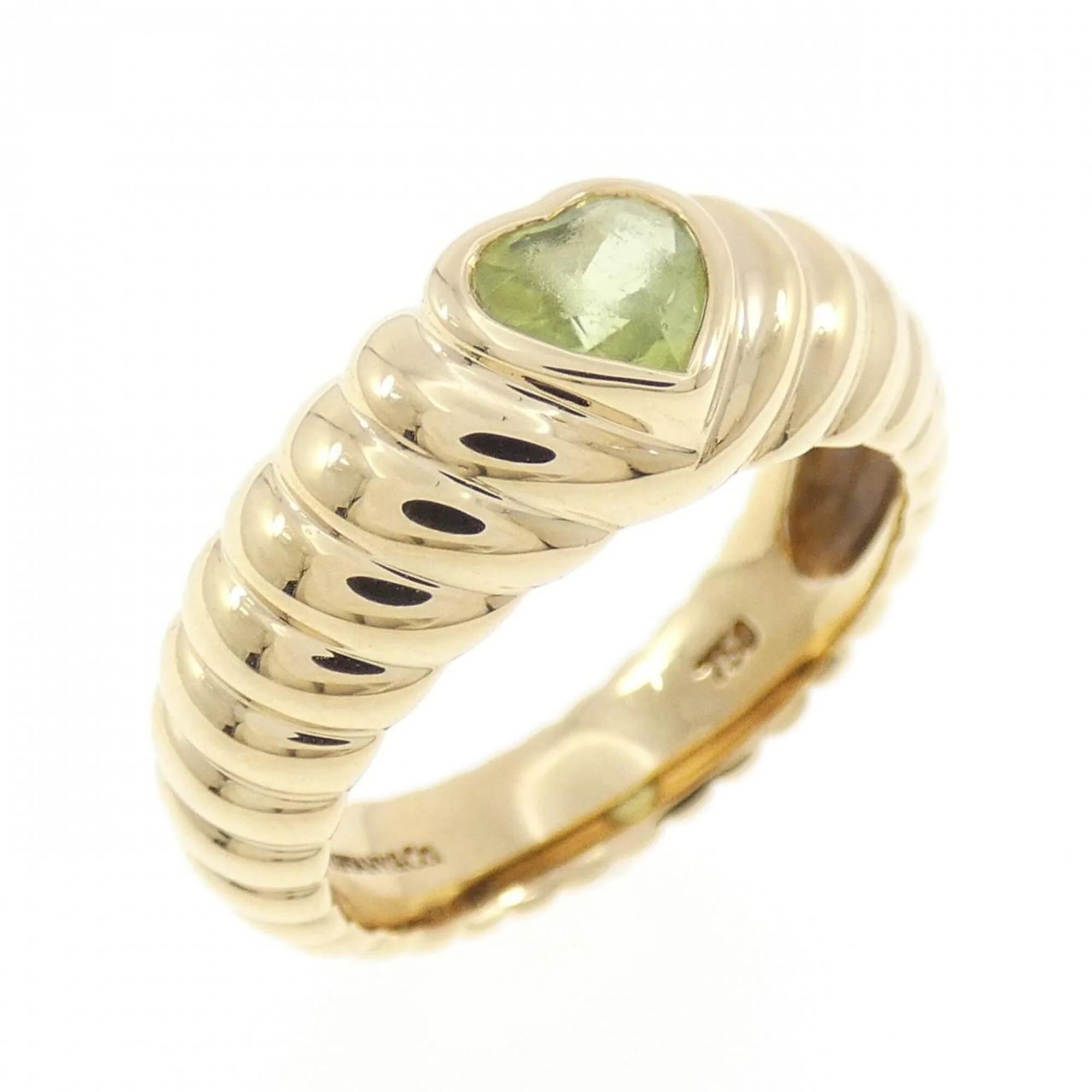 Ring 18K Yellow Gold with Peridot