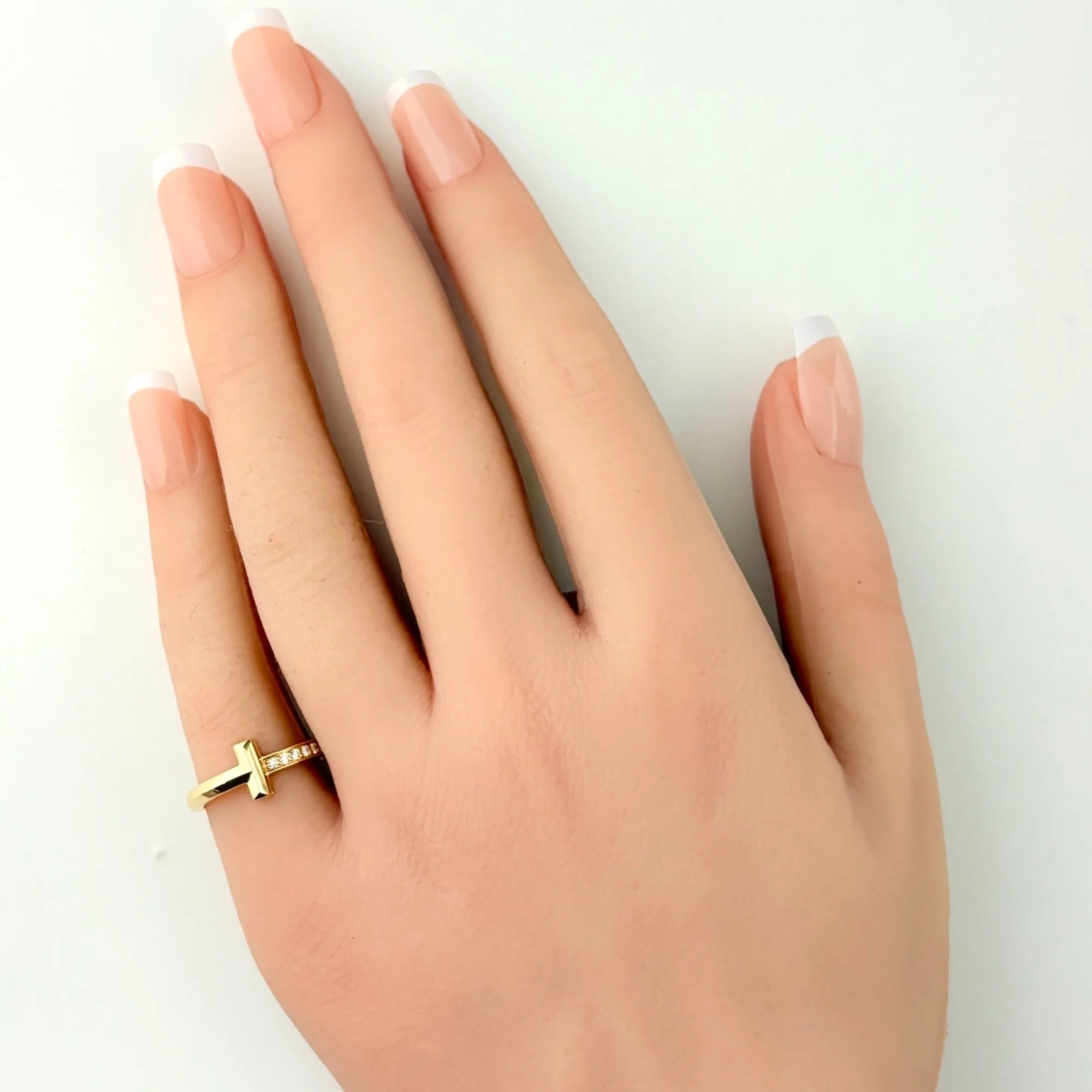 Ring 18K Yellow Gold With Small Diamonds - Image 6