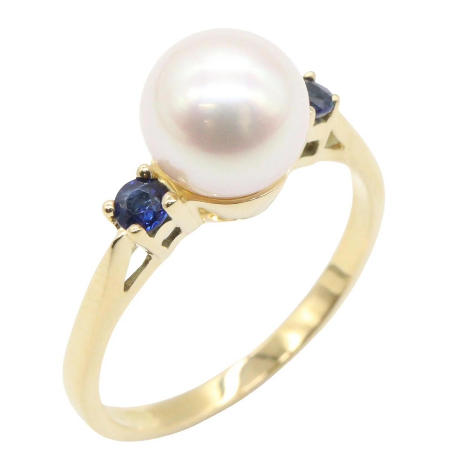Ring 18K Yellow Gold with White Pearl