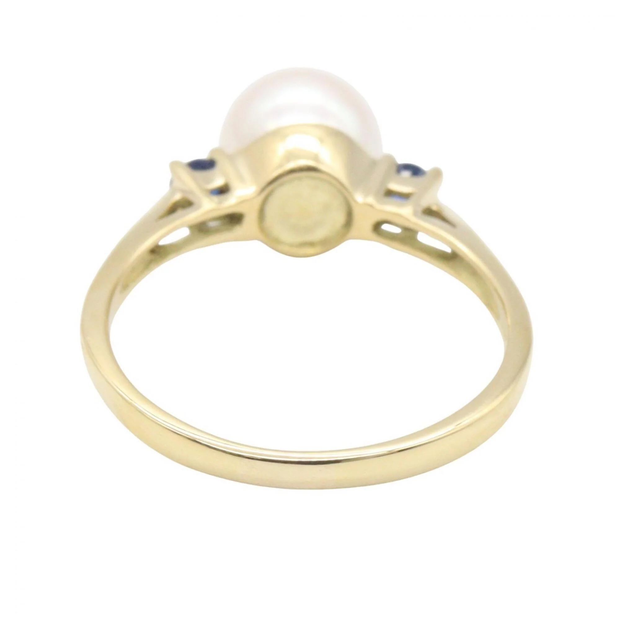 Ring 18K Yellow Gold with White Pearl - Image 3