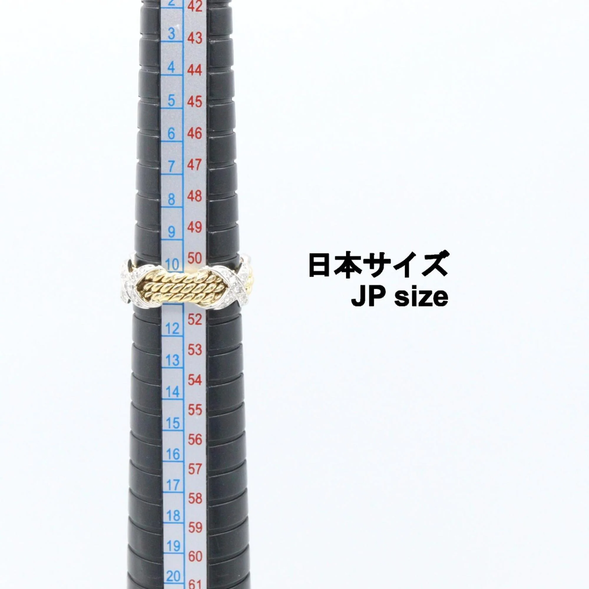 Ring Platinum and 18K Yellow Gold with Diamond - Image 5