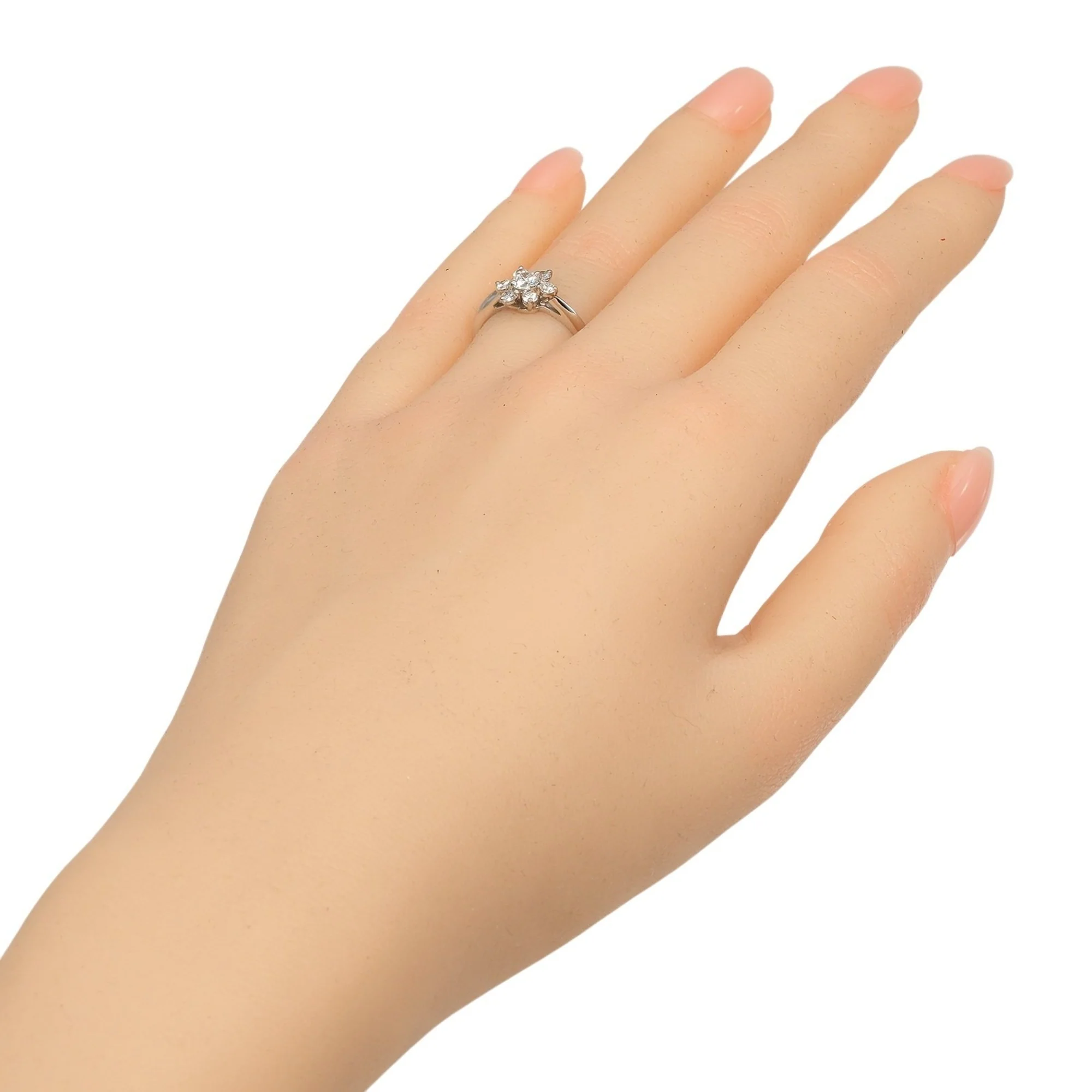 Ring Platinum with Diamond - Image 2